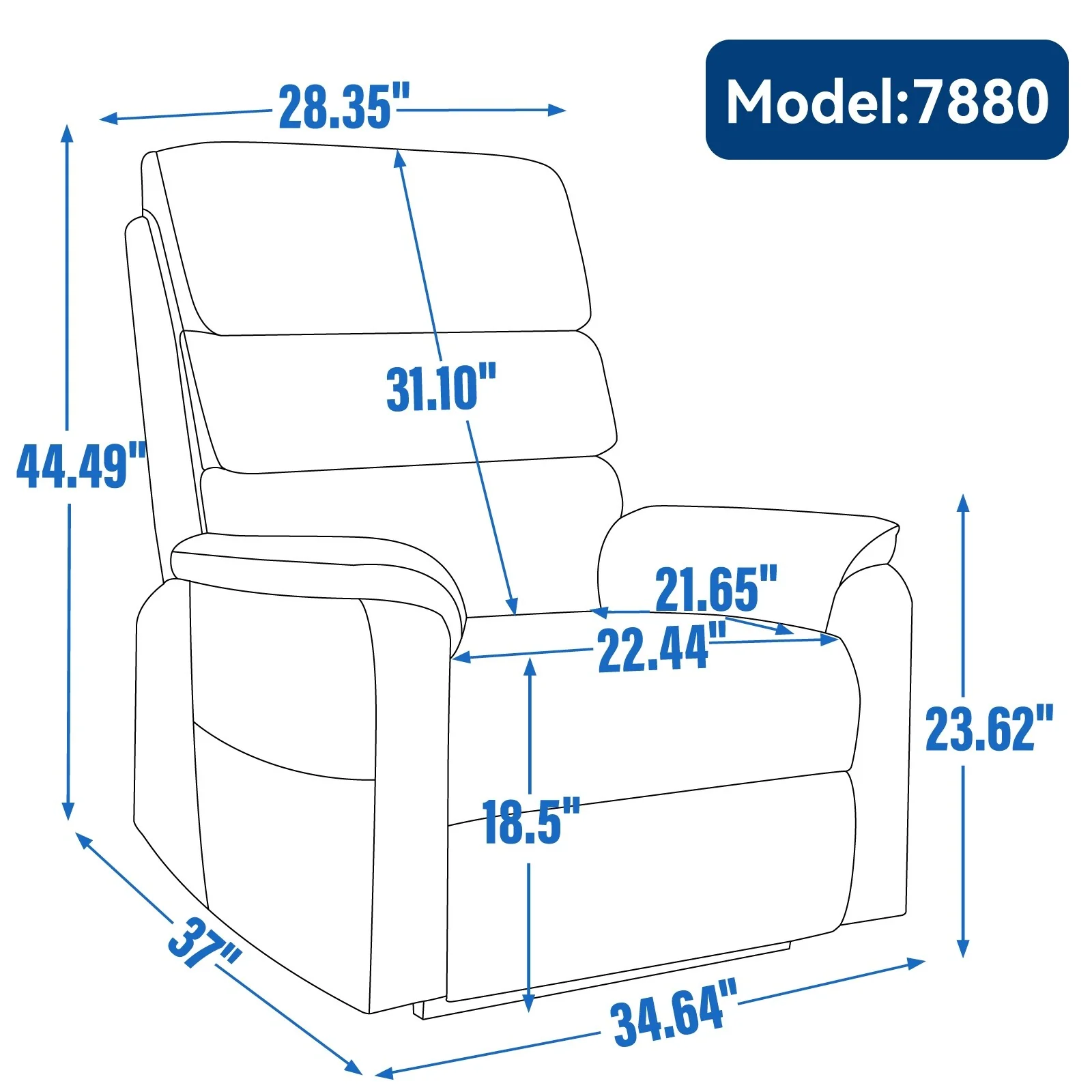 Power Lift Recliner Chair with Power-Remote