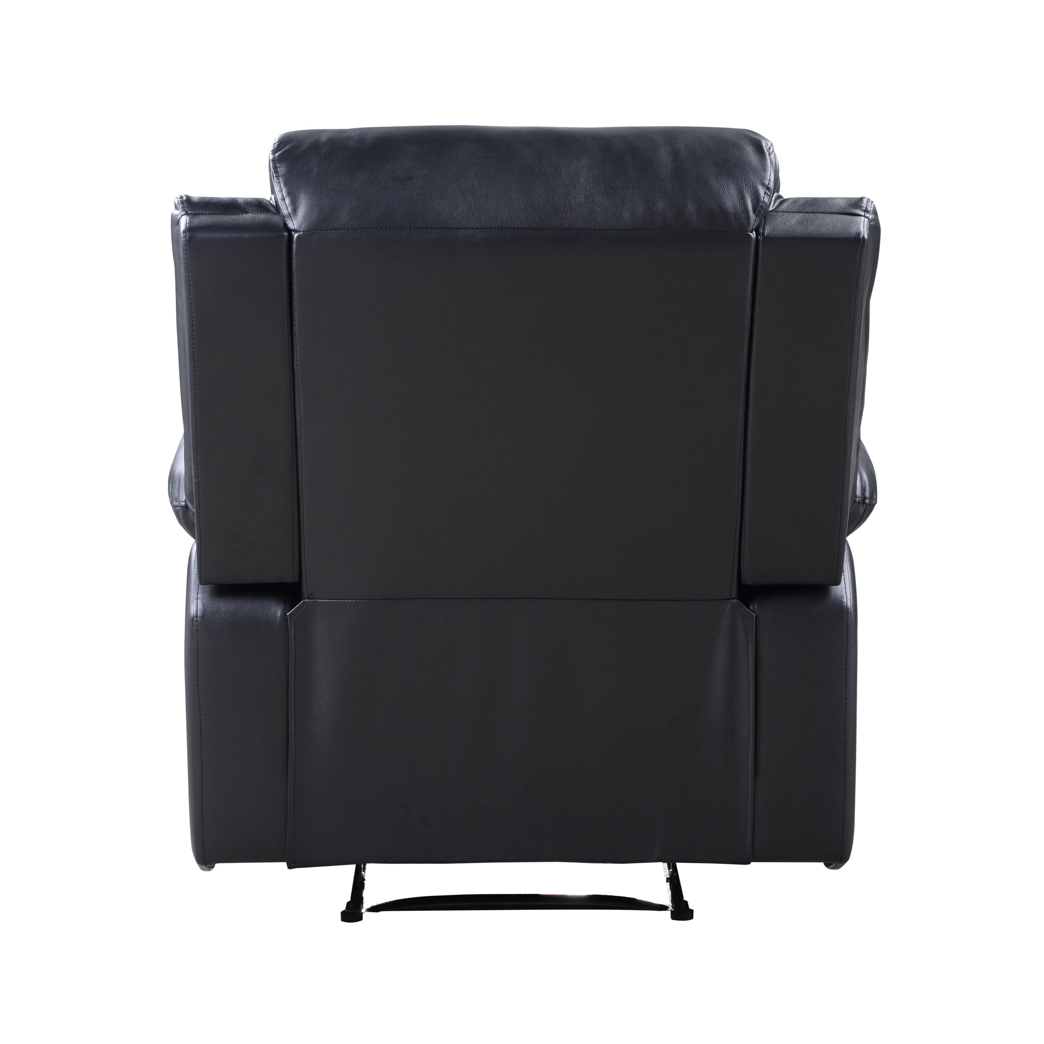 Black Synthetic Leather Power Motion Recliner