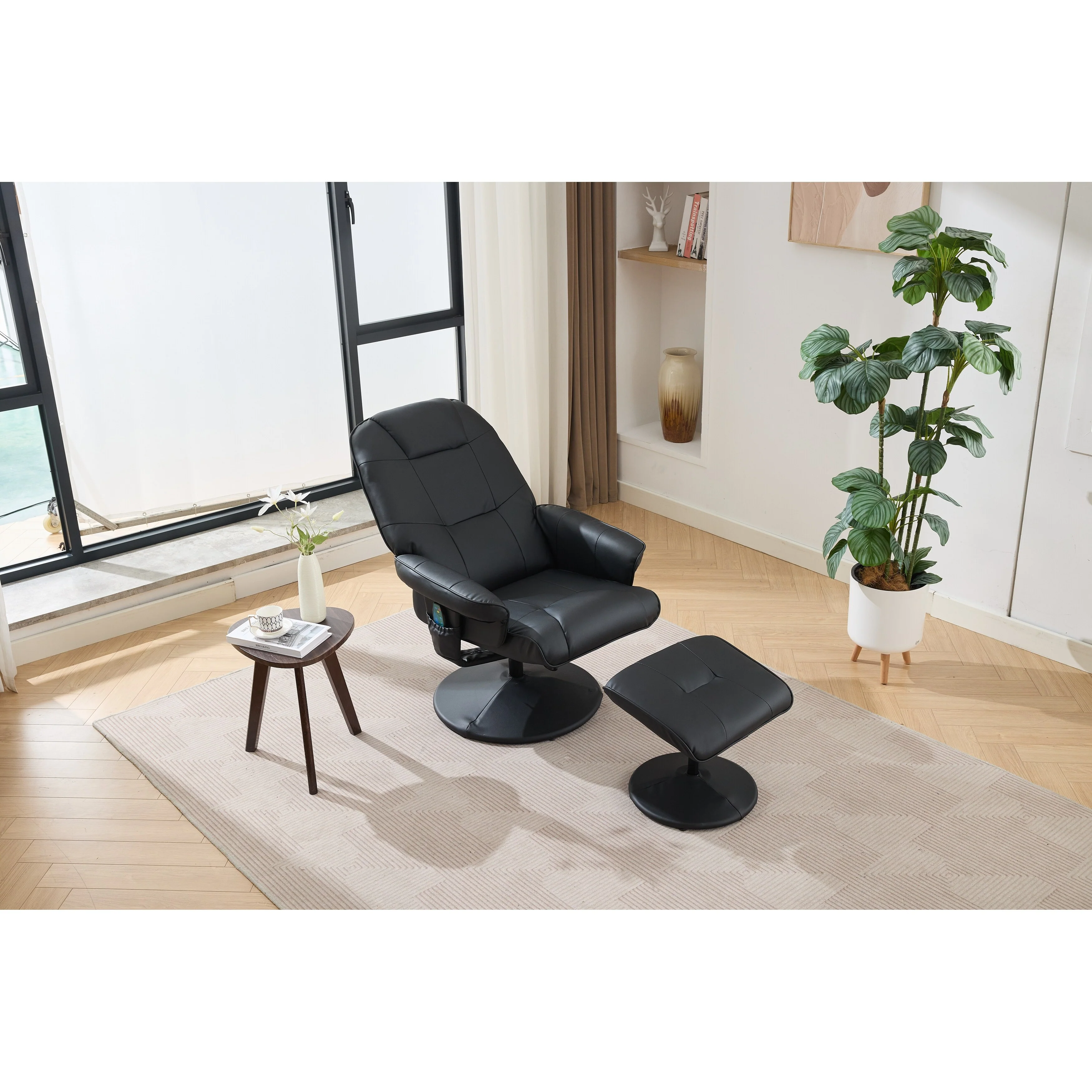 Massage Recliner Chair with Ottoman