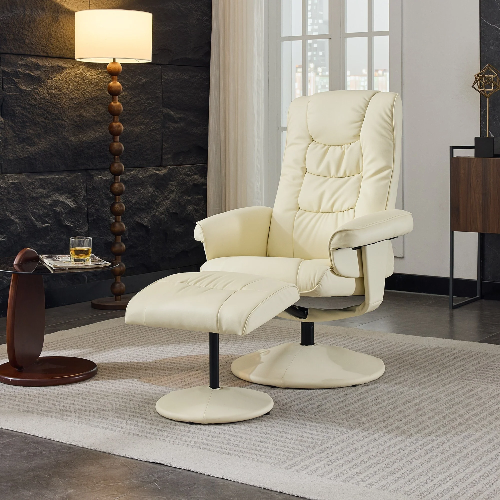 Recliner Chair with Ottoman
