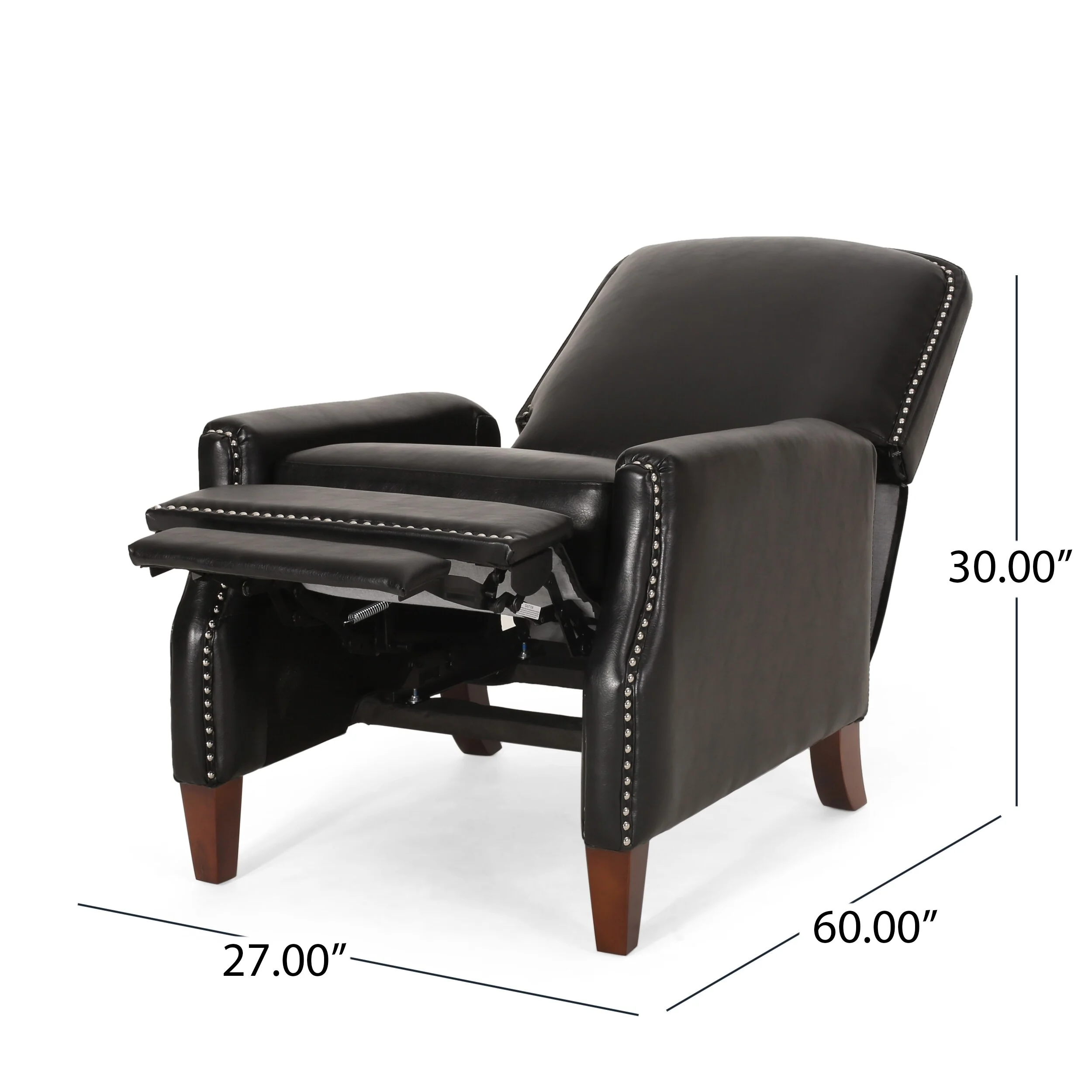 PU Leather Recliner Chair with Rivets