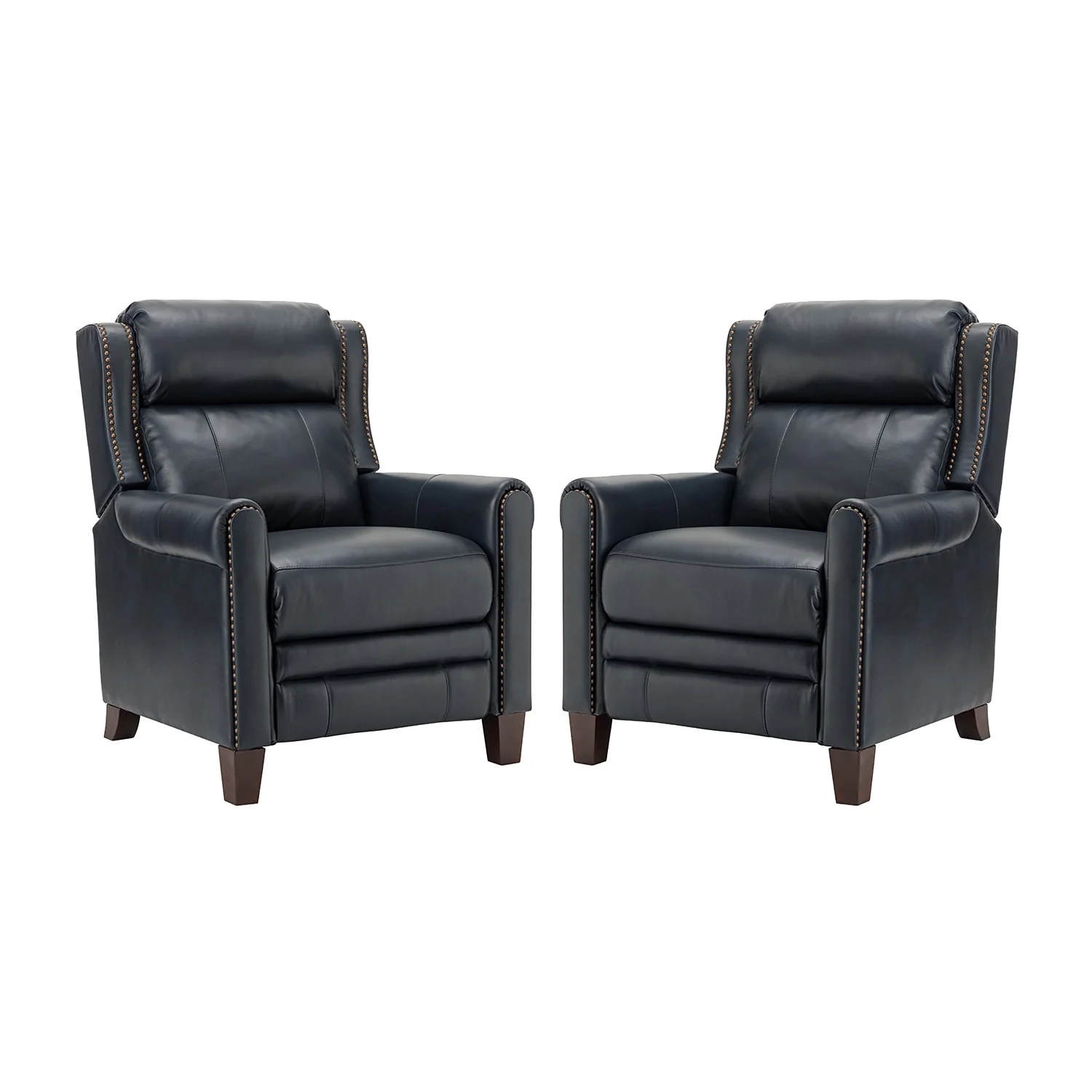 Felisa 32.48 Wide Genuine Leather Manual Recline Set of 2