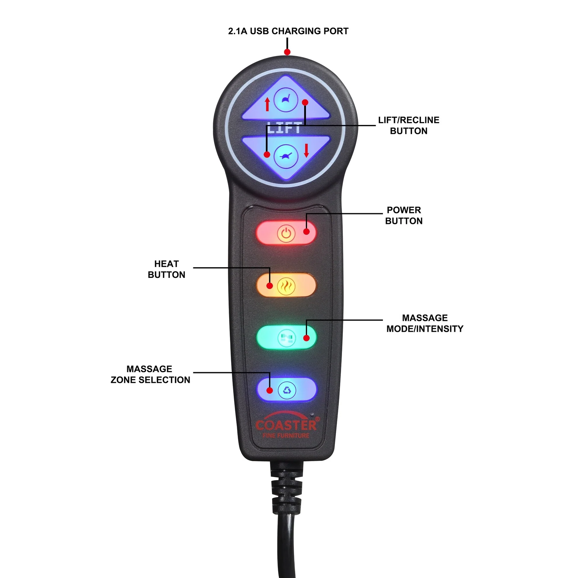 Lyle Upholstered Tufted Power Lift Recliner