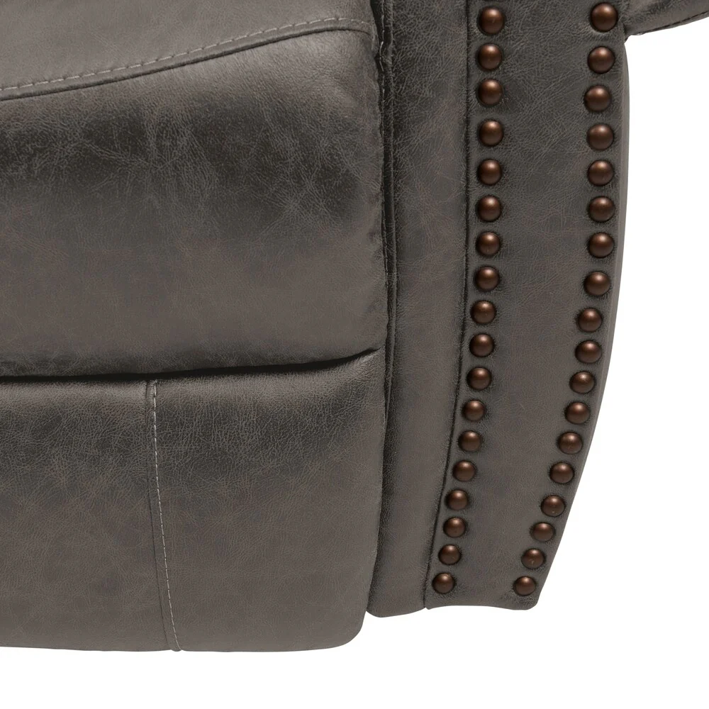 Copper Grove Dilsen Extra Large Rolled Arm Wall Hugger Recliner Chair