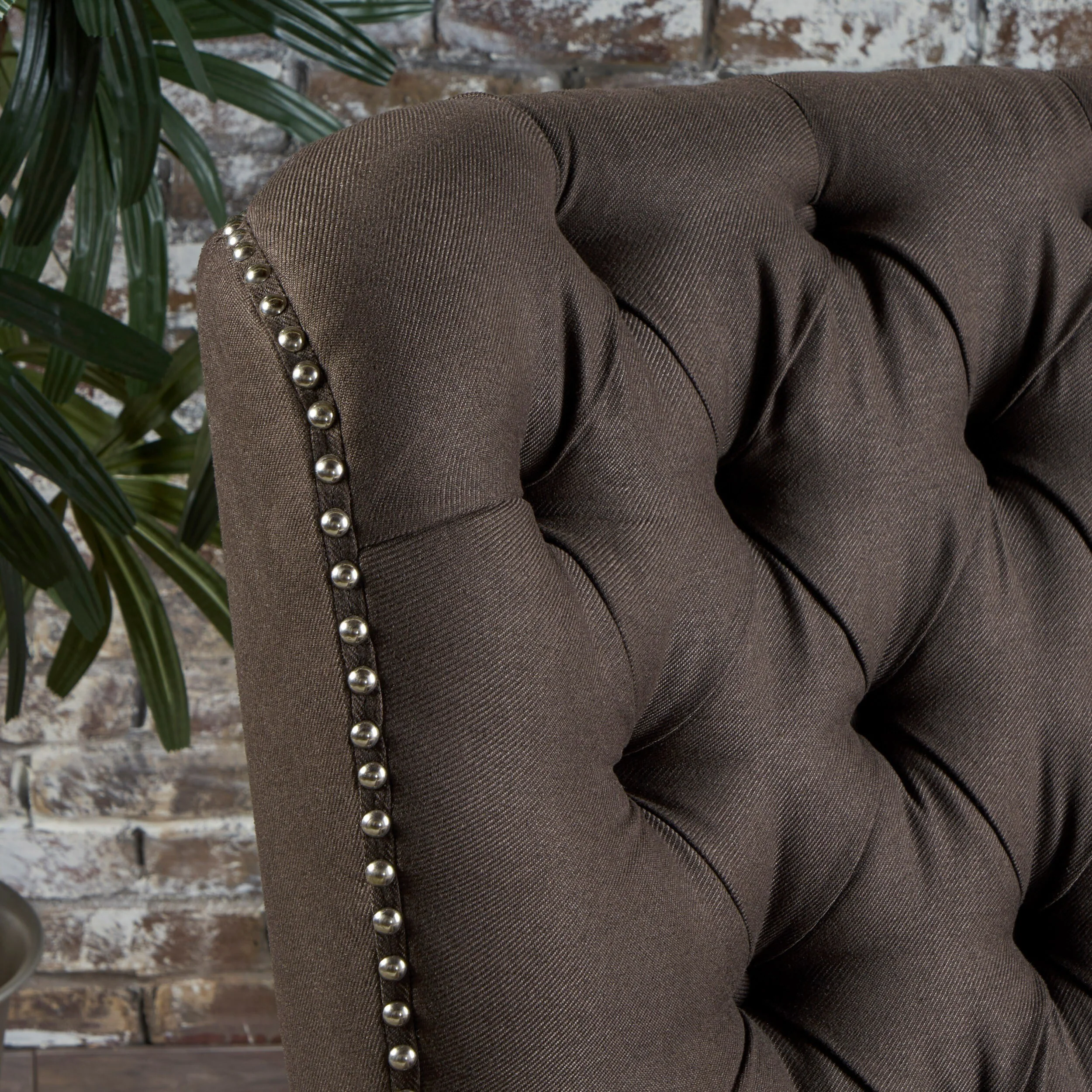 Cerelia Tufted Fabric Recliner by Christopher Knight Home