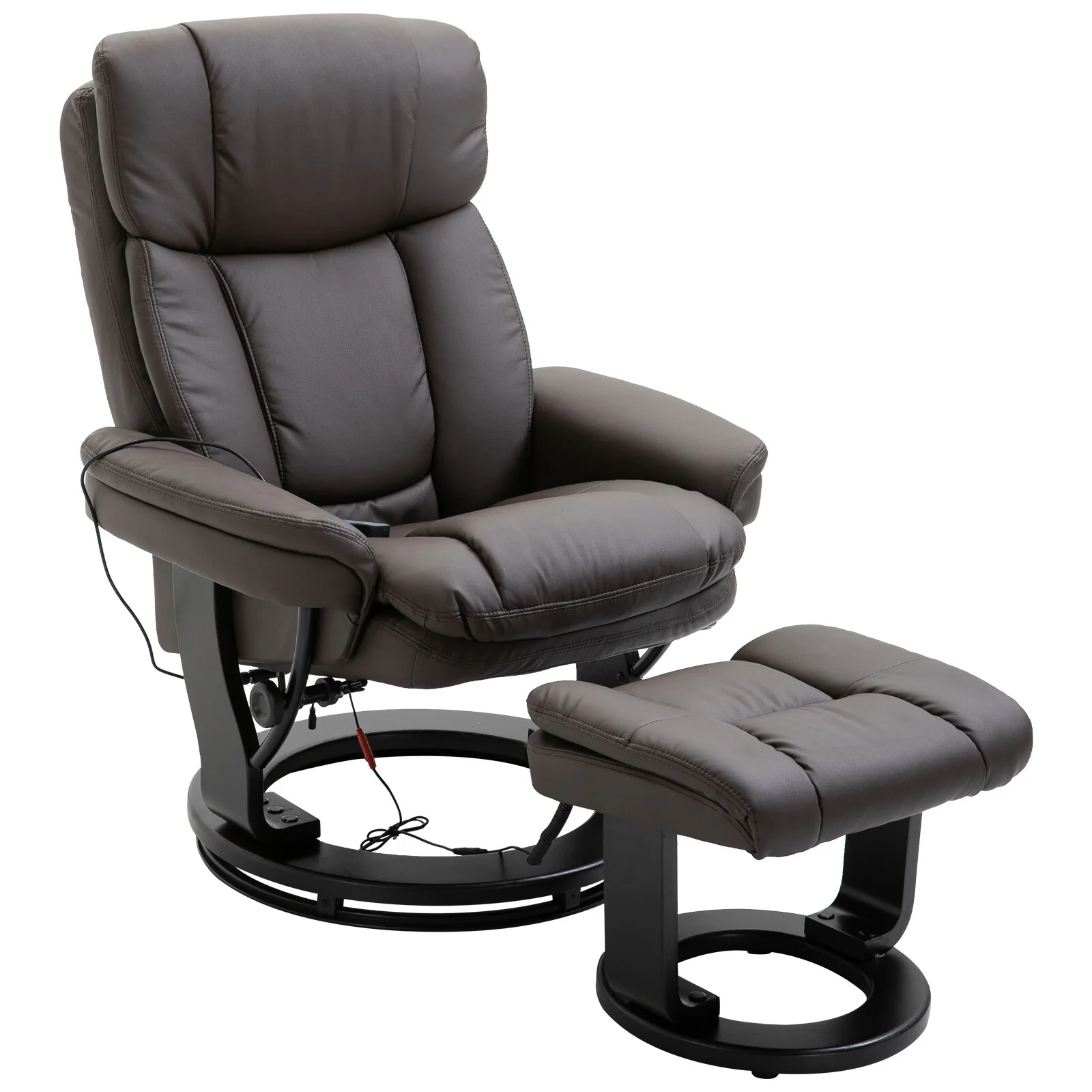 Massage Recliner Chair with Ottoman 10 Point Vibration