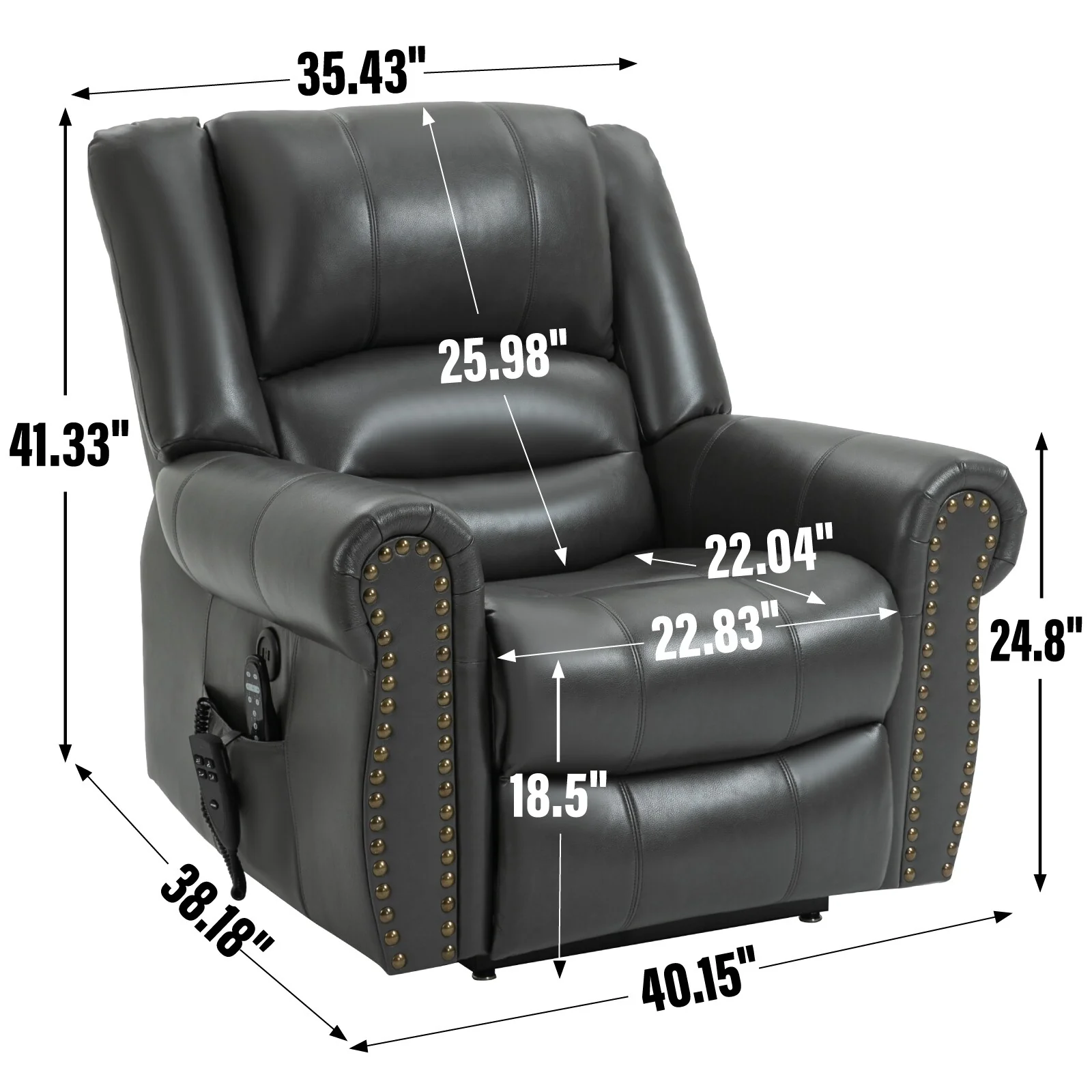 Power Lift Recliner Chair Heat Massage