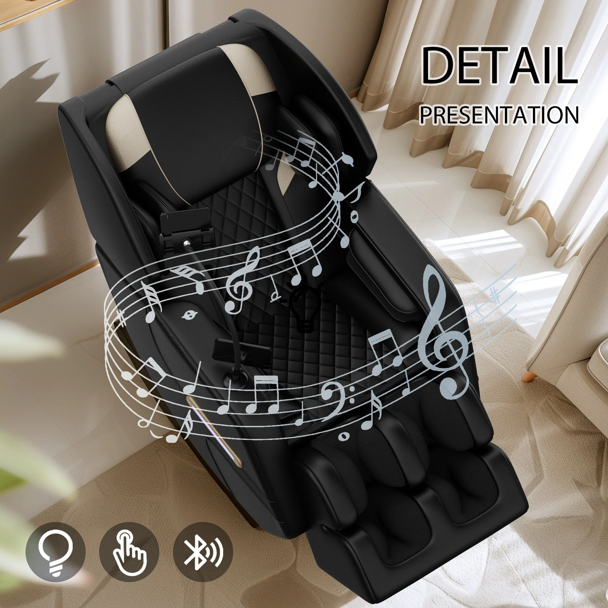 Massage Chair Recliner with Zero Gravity with Full Body Air Pressure