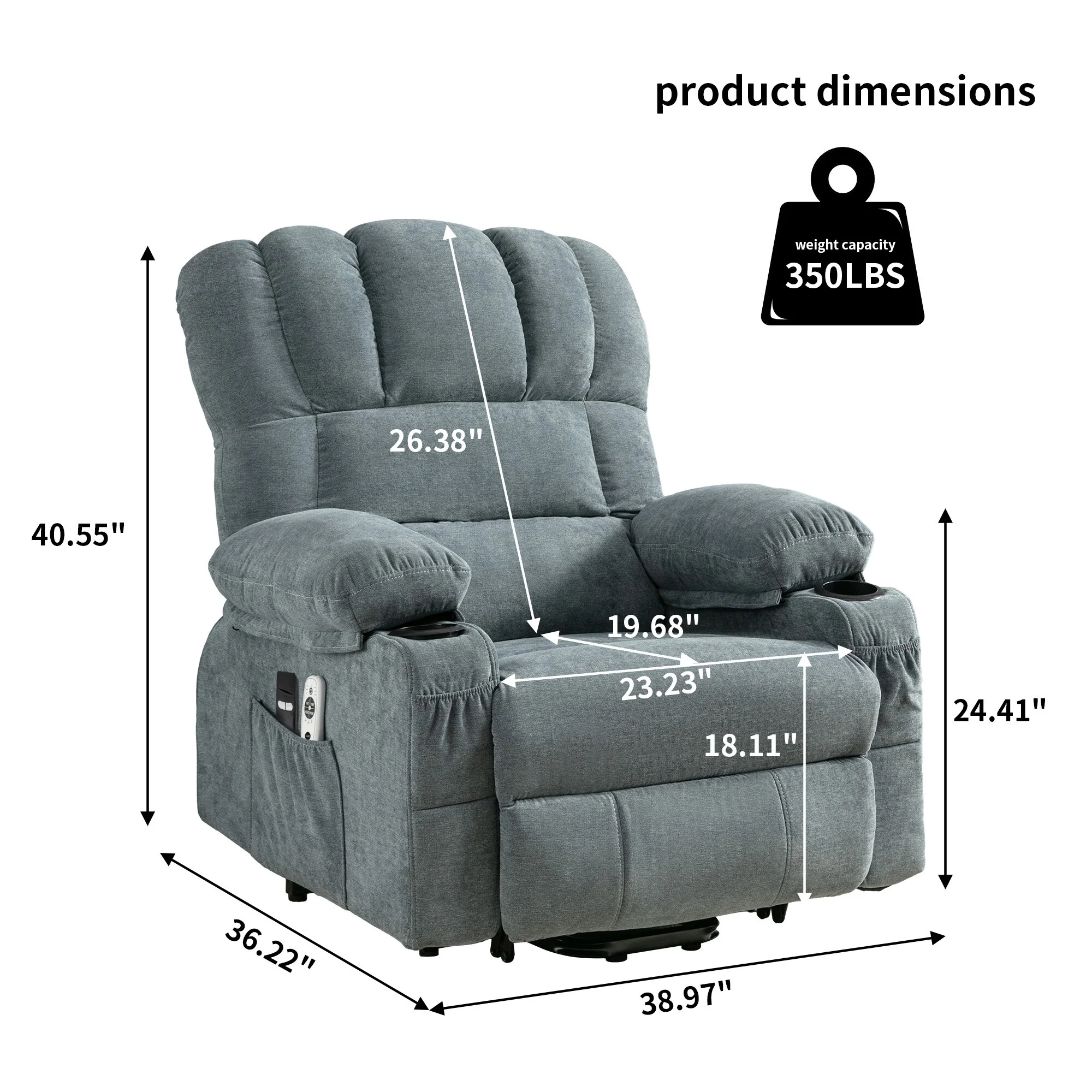 Power Electric massage lift lounge chair