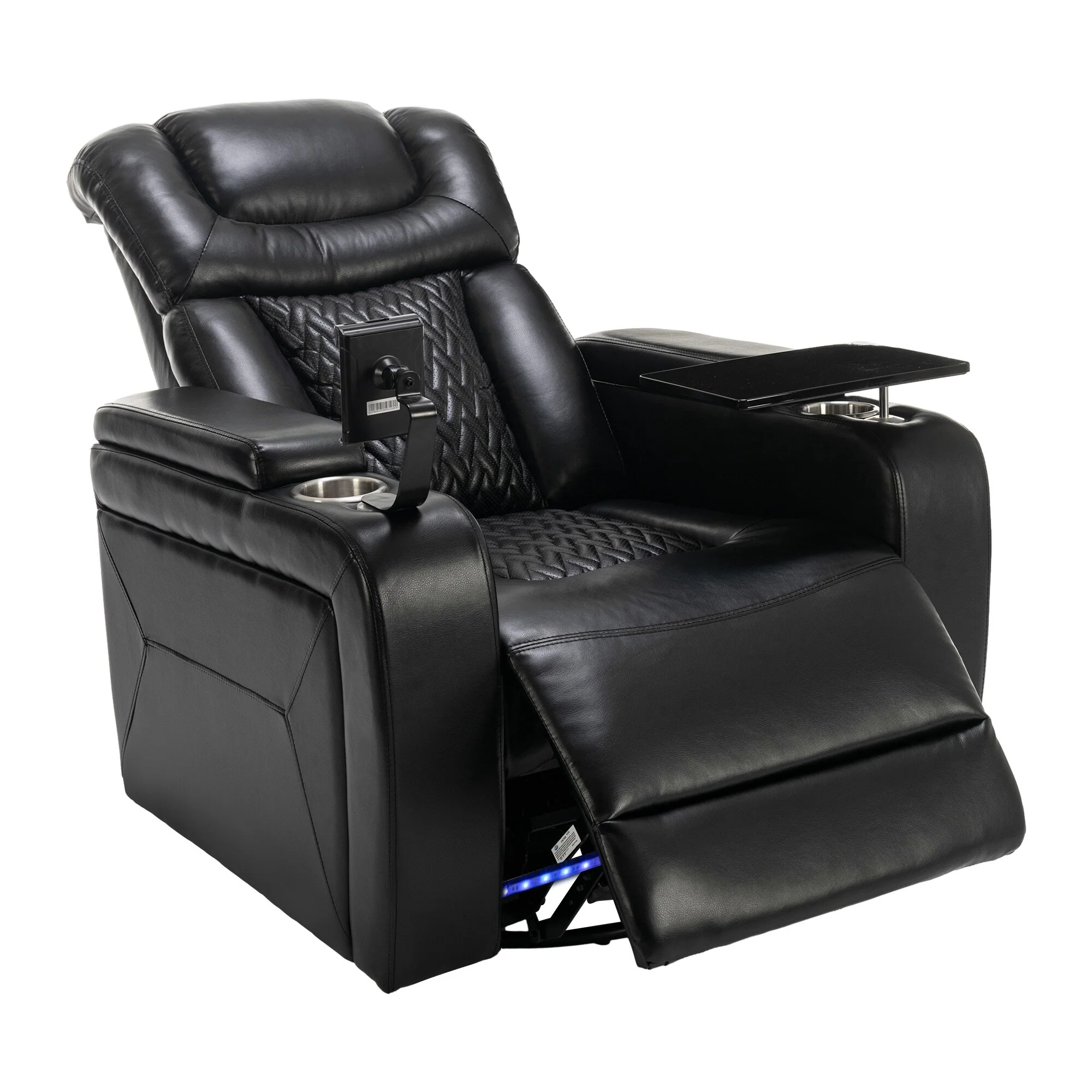 Power Recliner Chair with 270�� Swivel, Tray, USB & Cup Holders