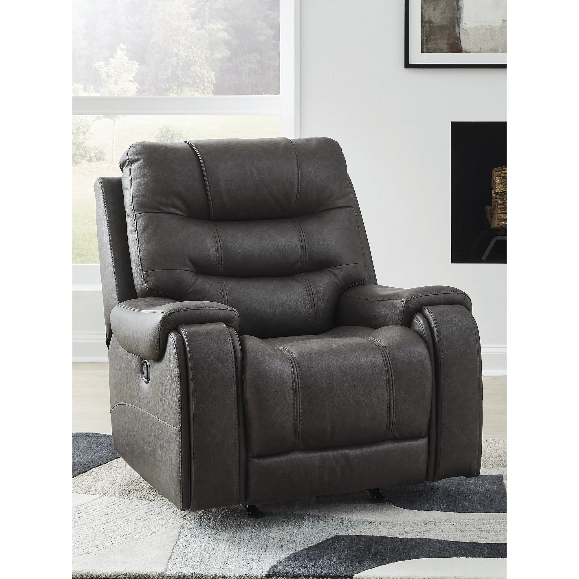 Signature Design by Ashley MakingMoves Gray Rocker Recliner
