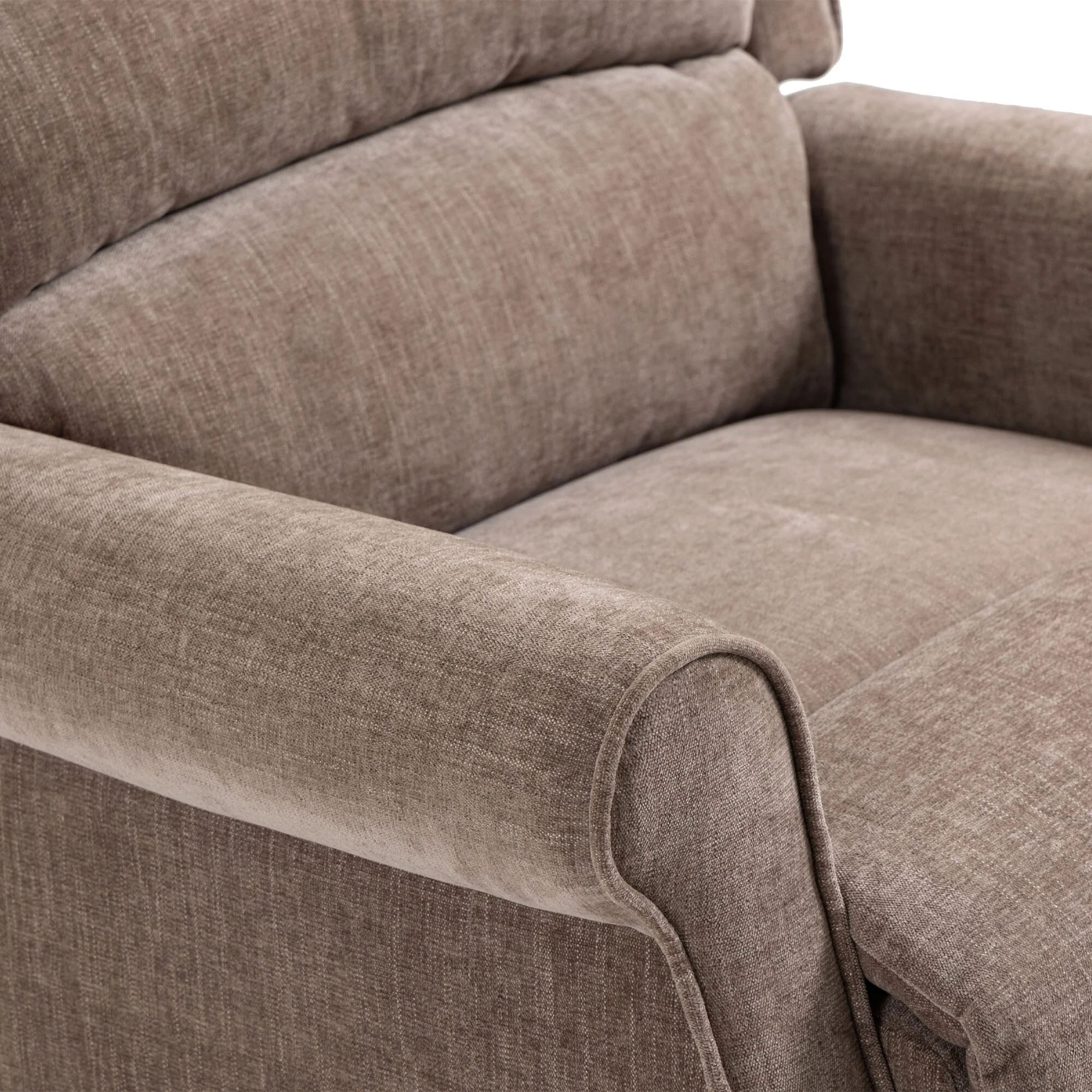 Clihome Chenille Fabric Power Lift Recliner Chair with Massage