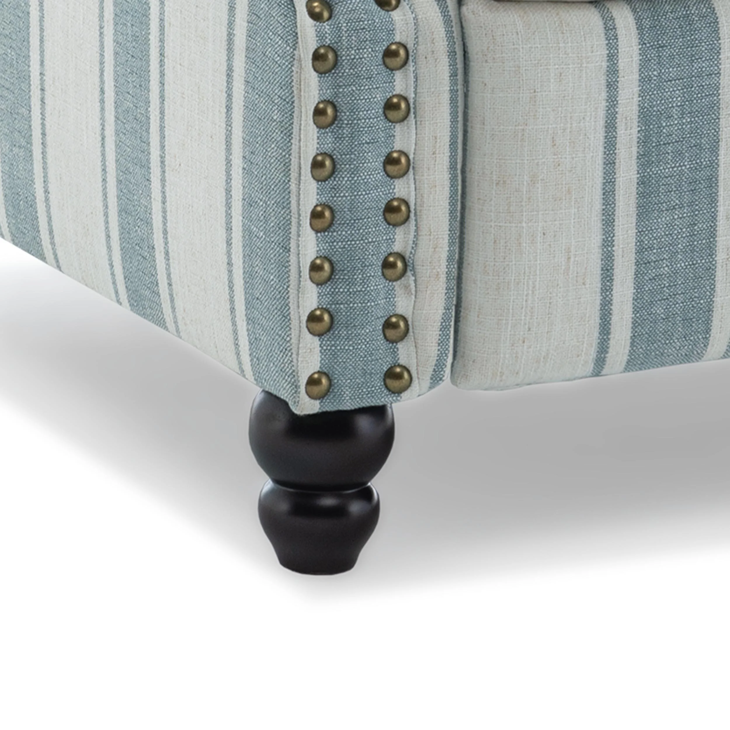 2 Set Nail-head Padded Seat Pushback Recliner Chair