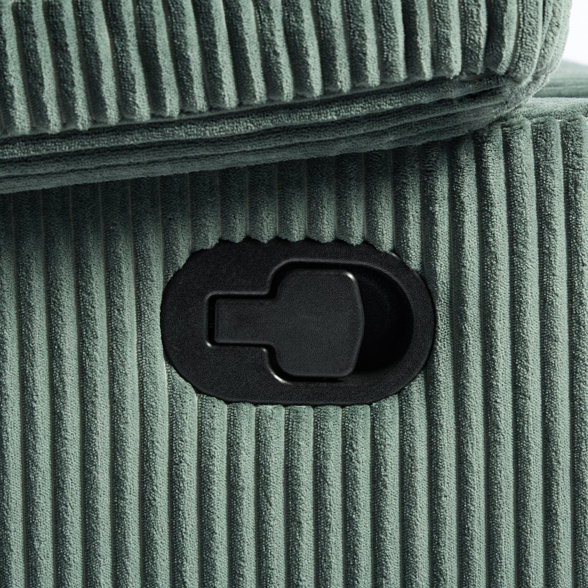 Vegan Leather Upholstered Push Back Manual Recliner Chair