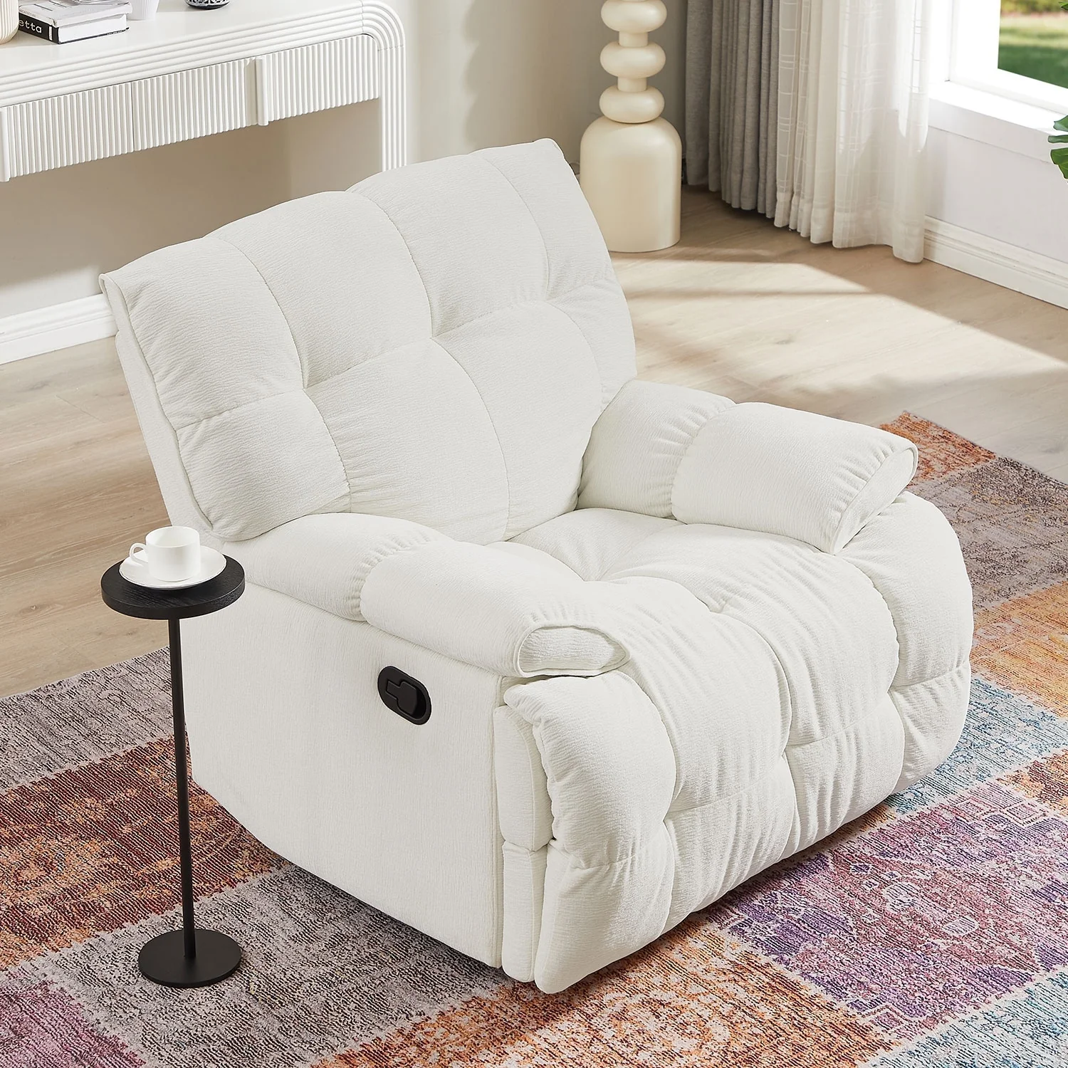 Modern Accent 360 Degree Swivel Armchair Functional Lounge Recline Chair Sofa