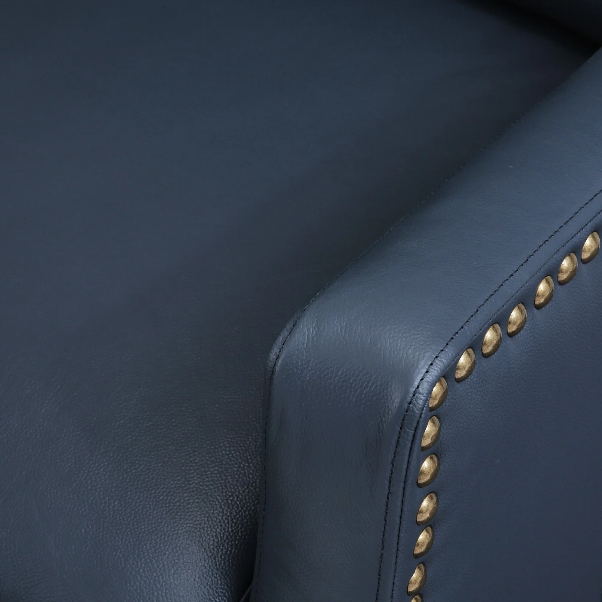 COZYMAN Modern Genuine Leather Push Back Recliner Adjustable Recliner Chair with 3-Position Seat