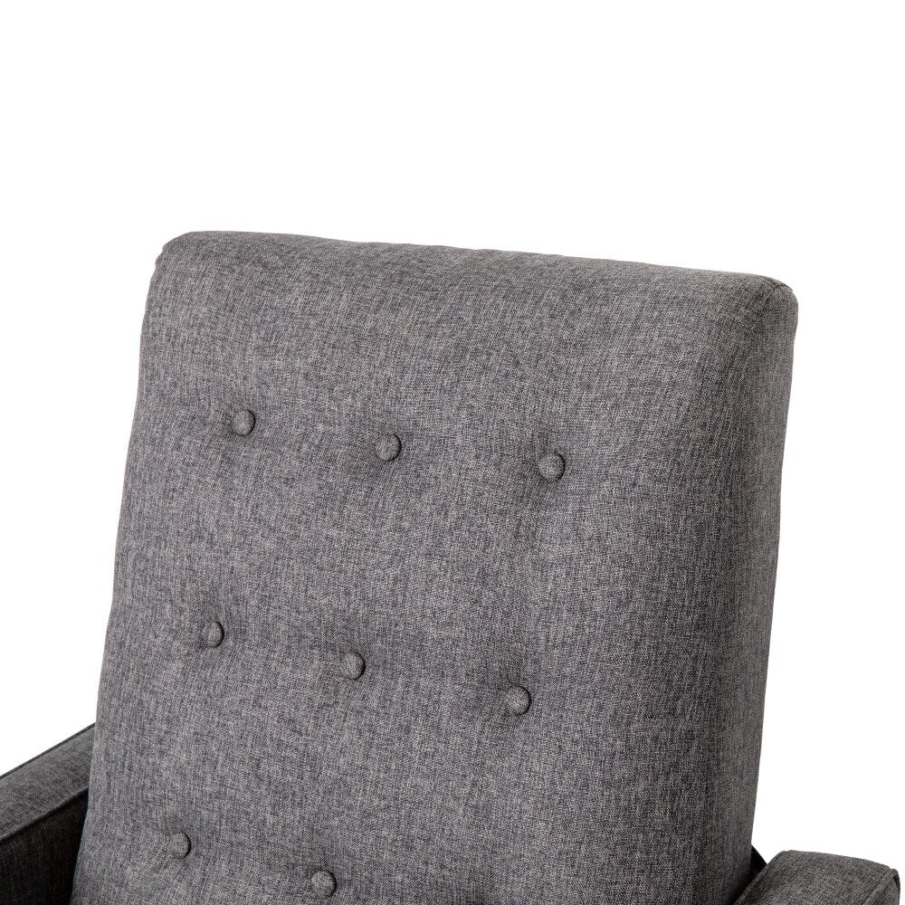 Pushback Recliner with Button Tufted Back