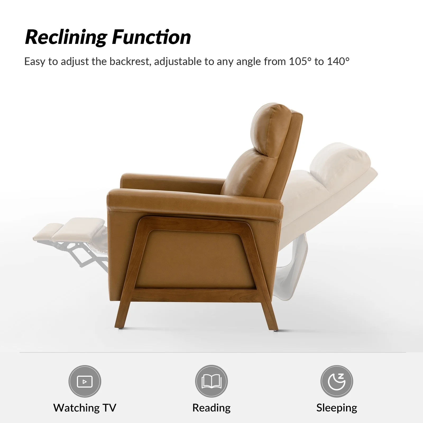 Jaime Modern Genuine Leather Power Recliner Built in USB Ports Set of 2 by HULALA HOME