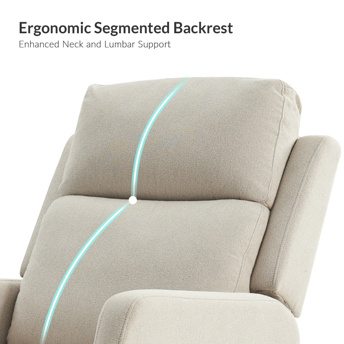 Julian Modern Swivel Rocker Manual Recliner Set of 2 by HULALA HOME