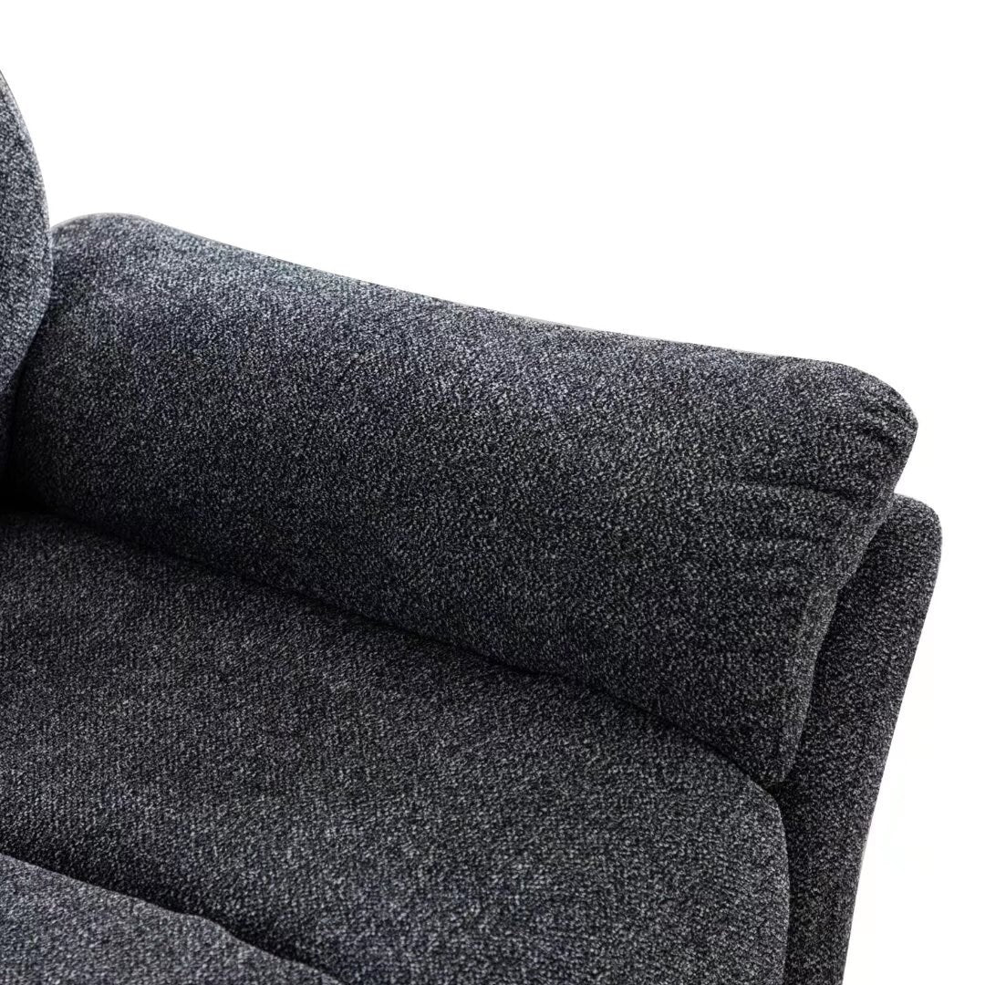Fabric Overstuffed Swivel Rocker Manual Recliner Chair