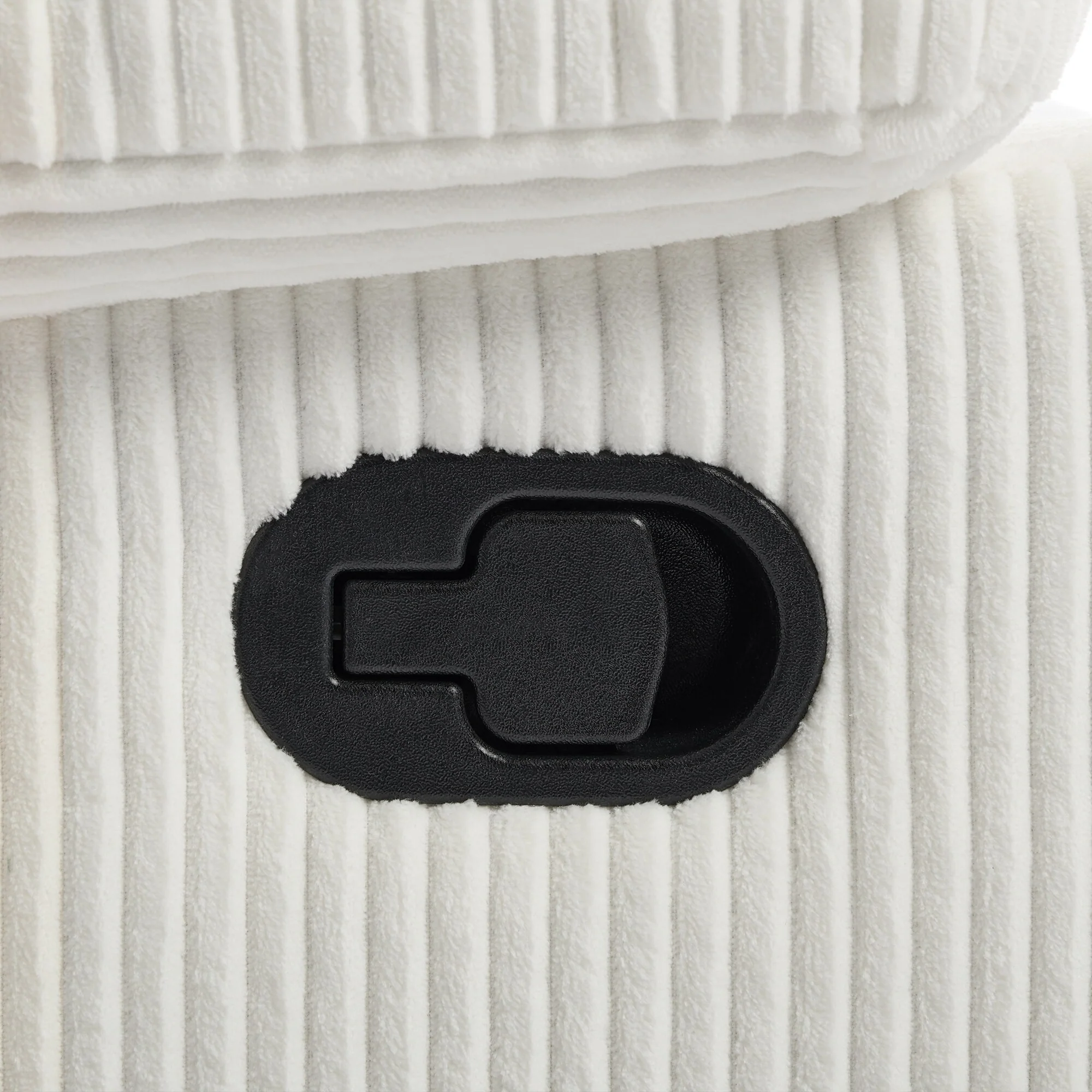 Vegan Leather Upholstered Push Back Manual Recliner Chair