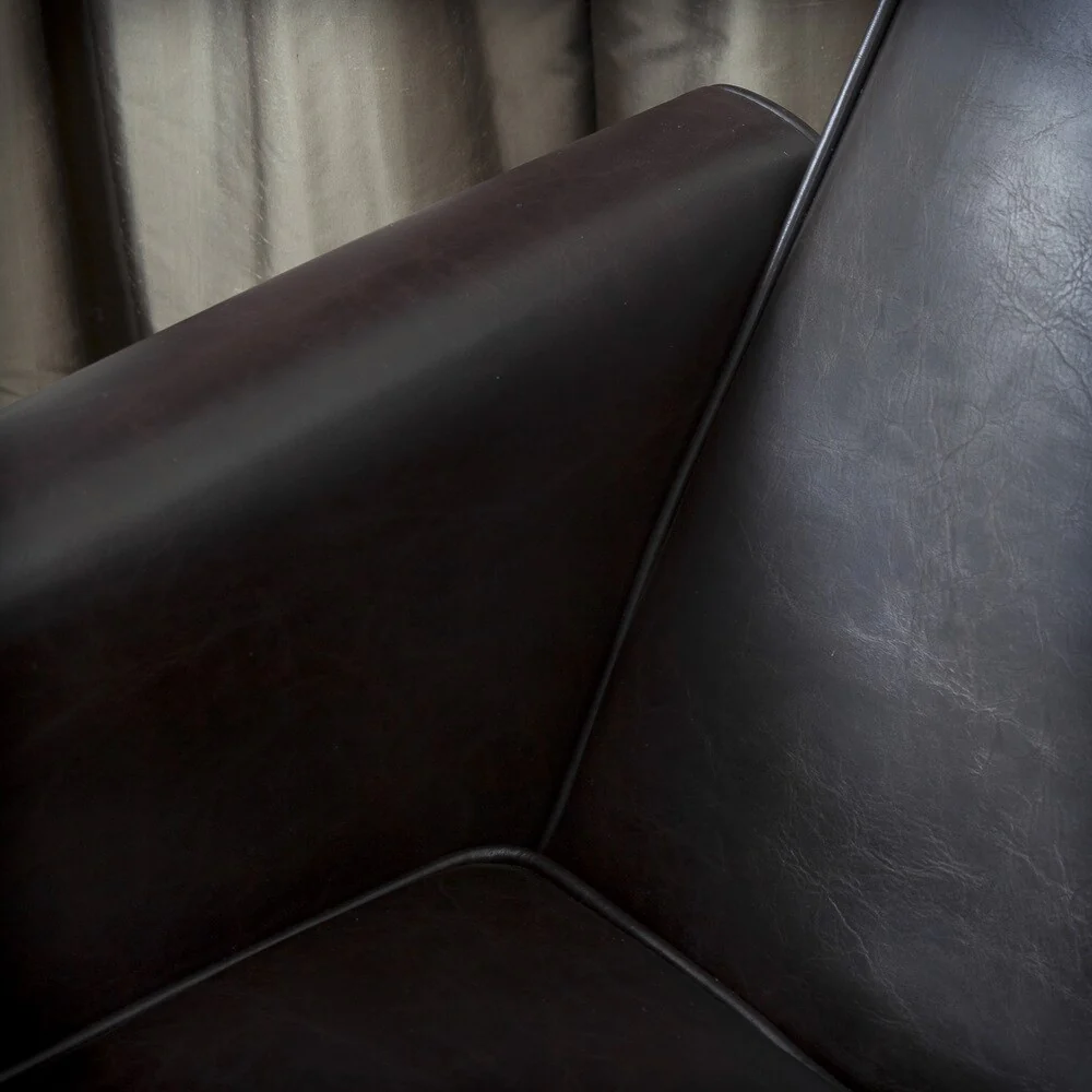 Darvis Black Bonded Leather Recliner Club Chair by Christopher Knight Home