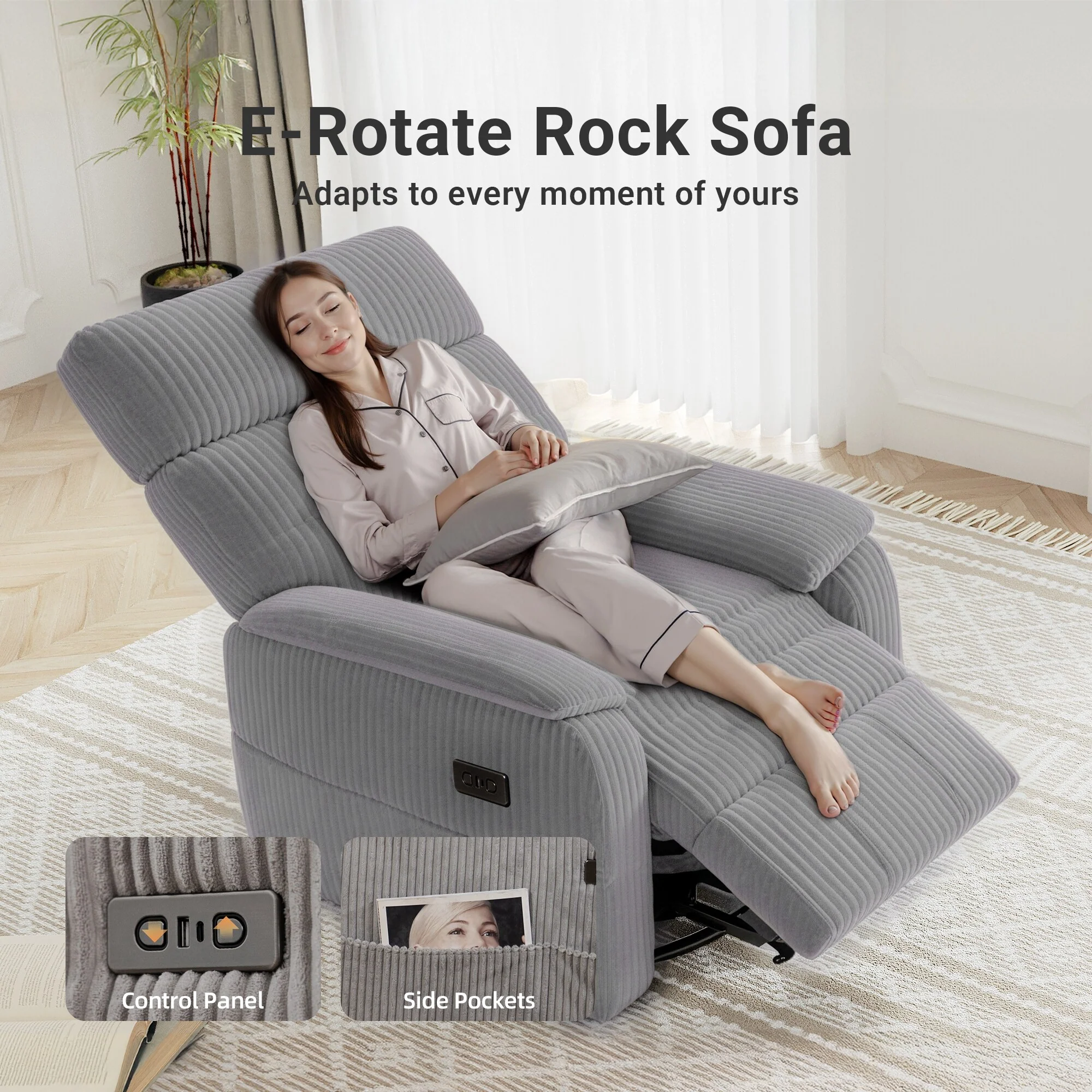 Power Swivel Rocker Recliner Chair