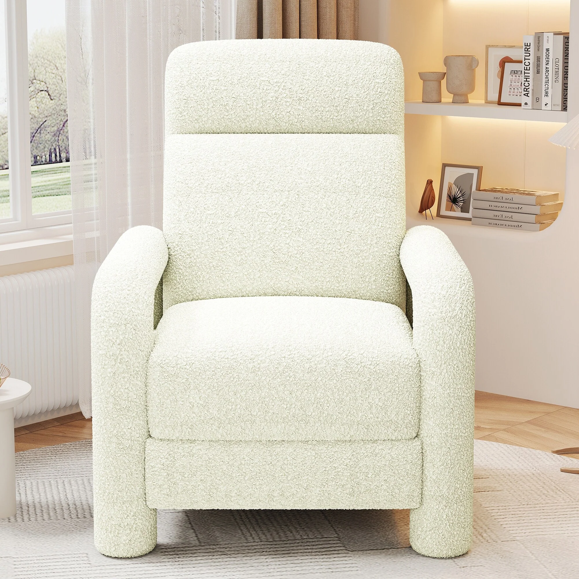 31.25 Push Back Recliner Armchair Upholstered