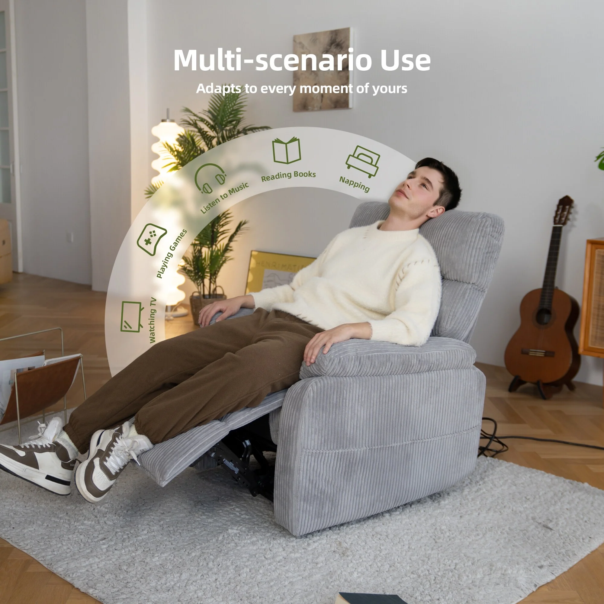 Zero?Gravity Power Recliner Chair with USB & Ergonomic Design