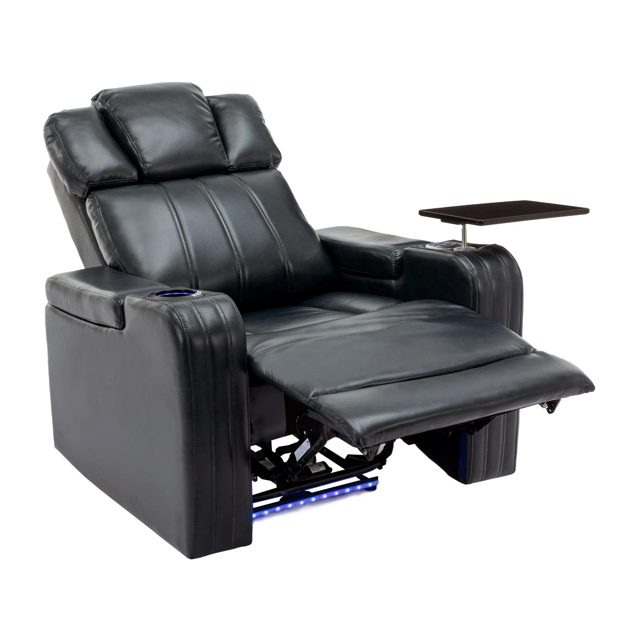 Power Recliner Chair with Cooling Cup Holder, Bluetooth & Tray Table