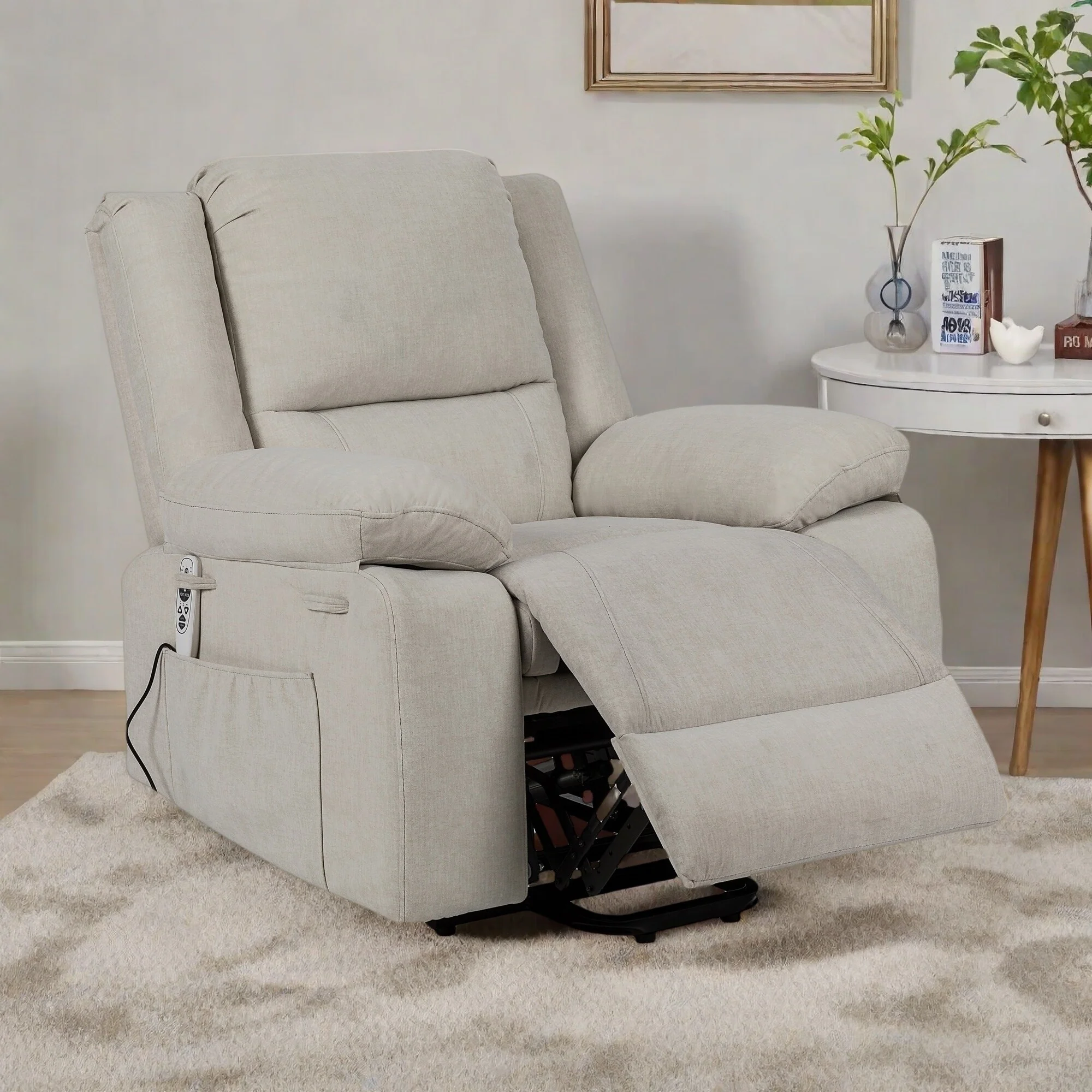 Lift Recliner Chair with Massage/Heat - 300lb Capacity? 8-Point Vibration, Zero Gravity Position and Remote Contro