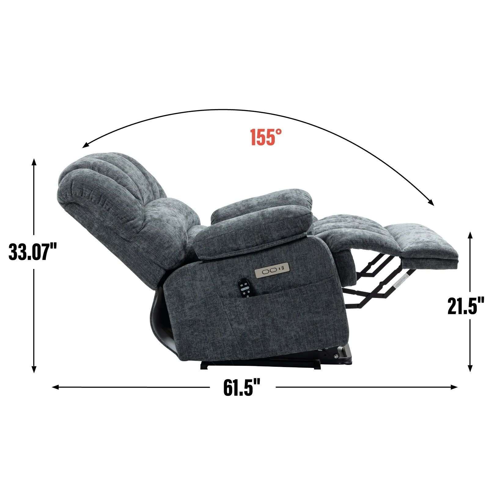 Chenille Power Lift Recliner Chair