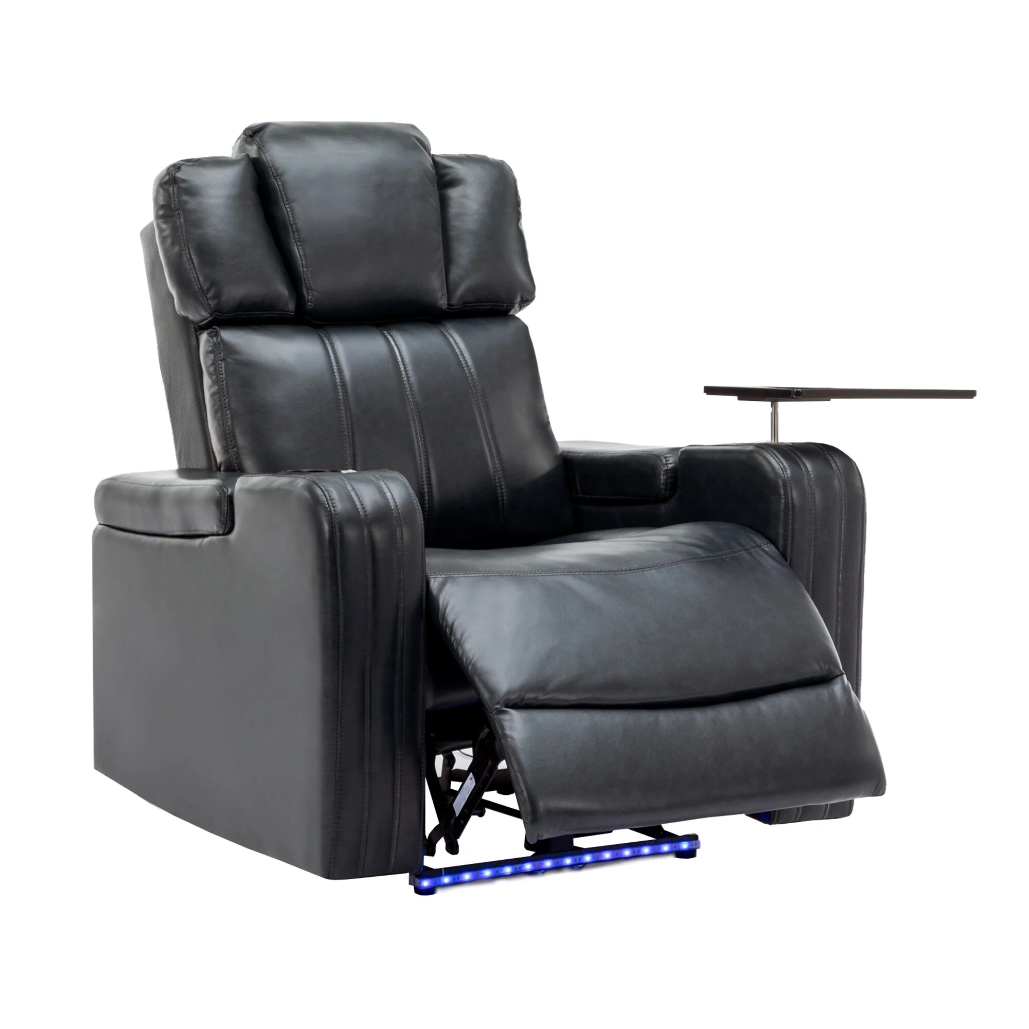Power Recliner Chair with Cooling Cup Holder, Bluetooth & Tray Table