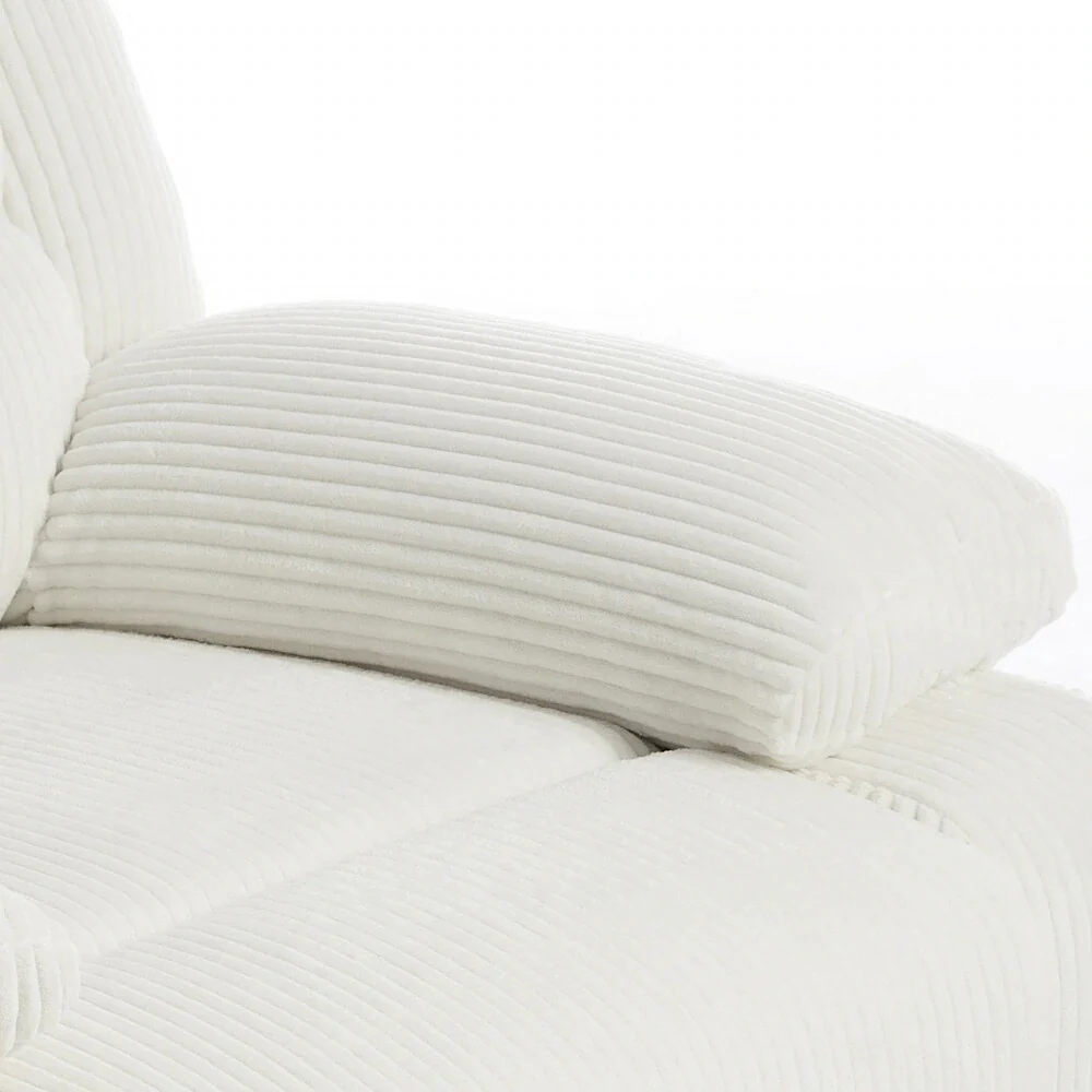 Modern Upholstered Recliner Chair with Adjustable Backrest