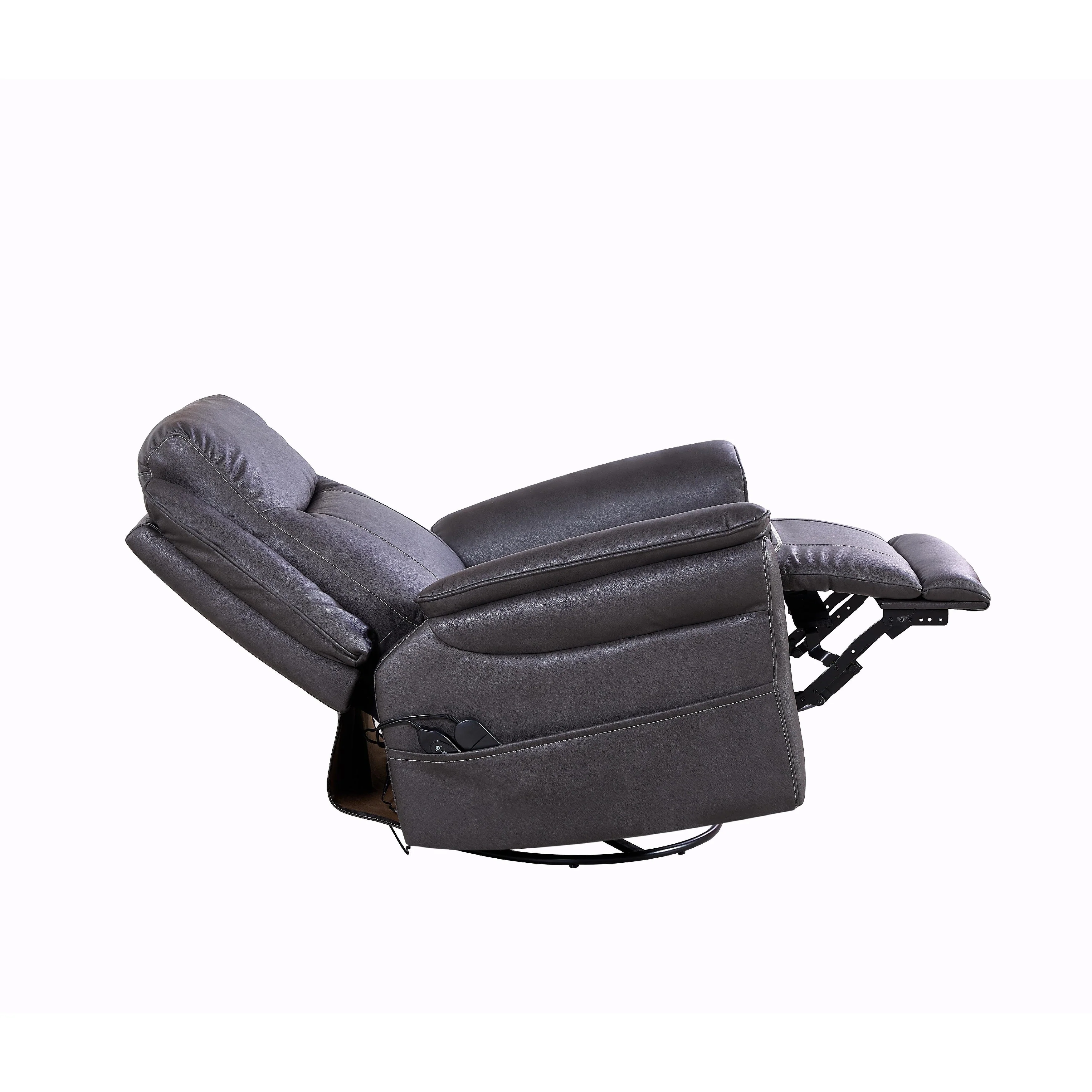 Rocking and 240 Degree Swivel Single Sofa Seat Recliner Chair, Infinite Position