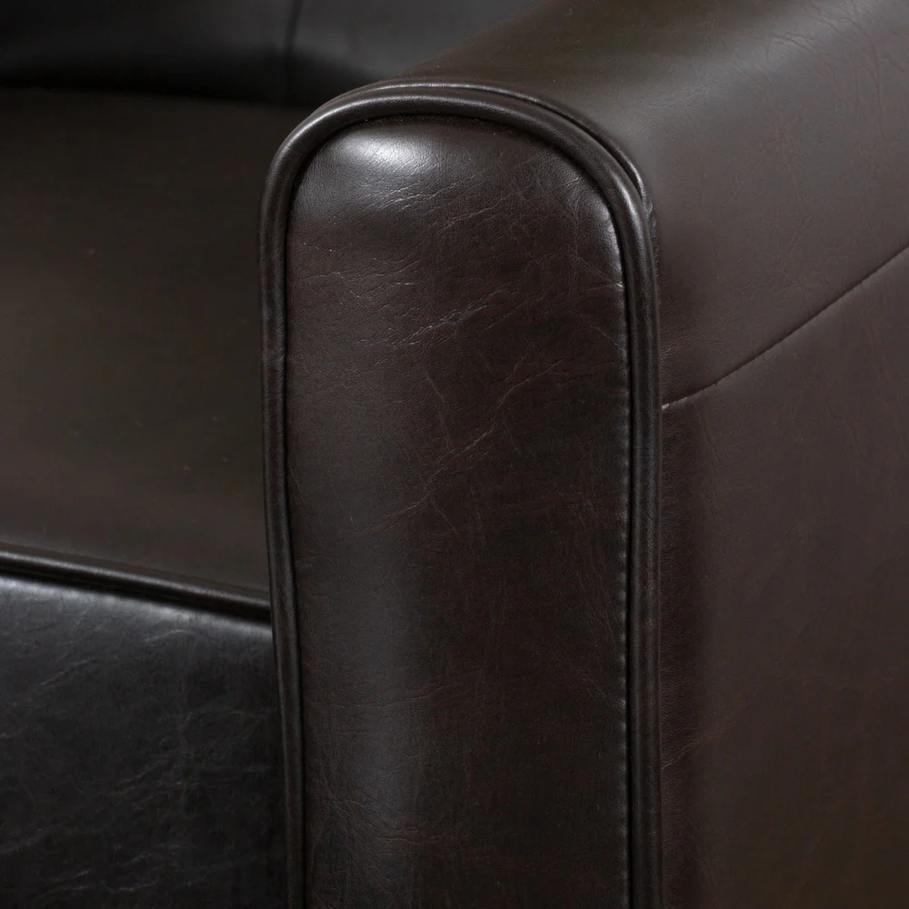 Ethan Tufted Bonded Leather Recliner Chair by Christopher Knight Home