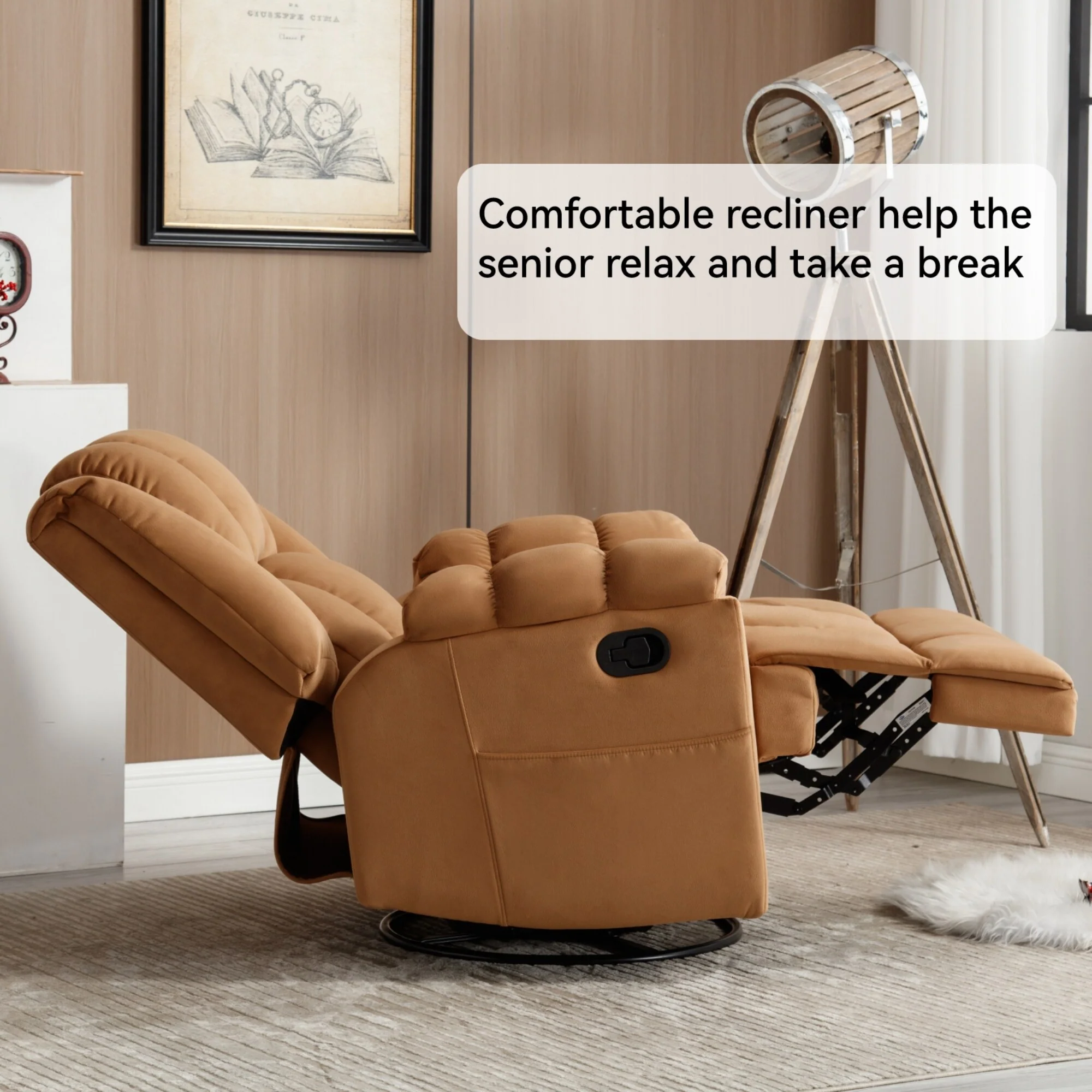 Modern Fabric Recliner