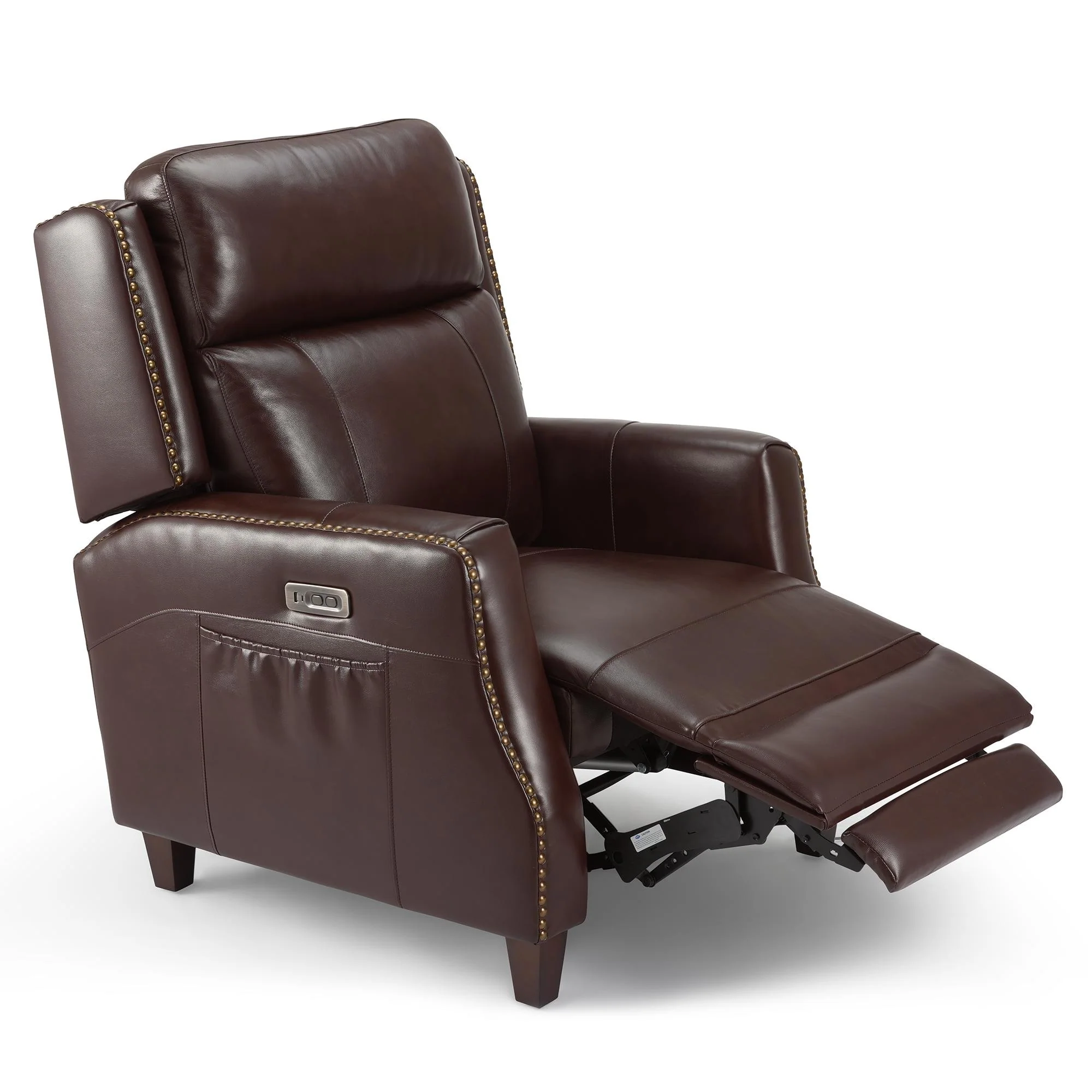 32.7 Wide Genuine Leather Recliner Power Club Recliner
