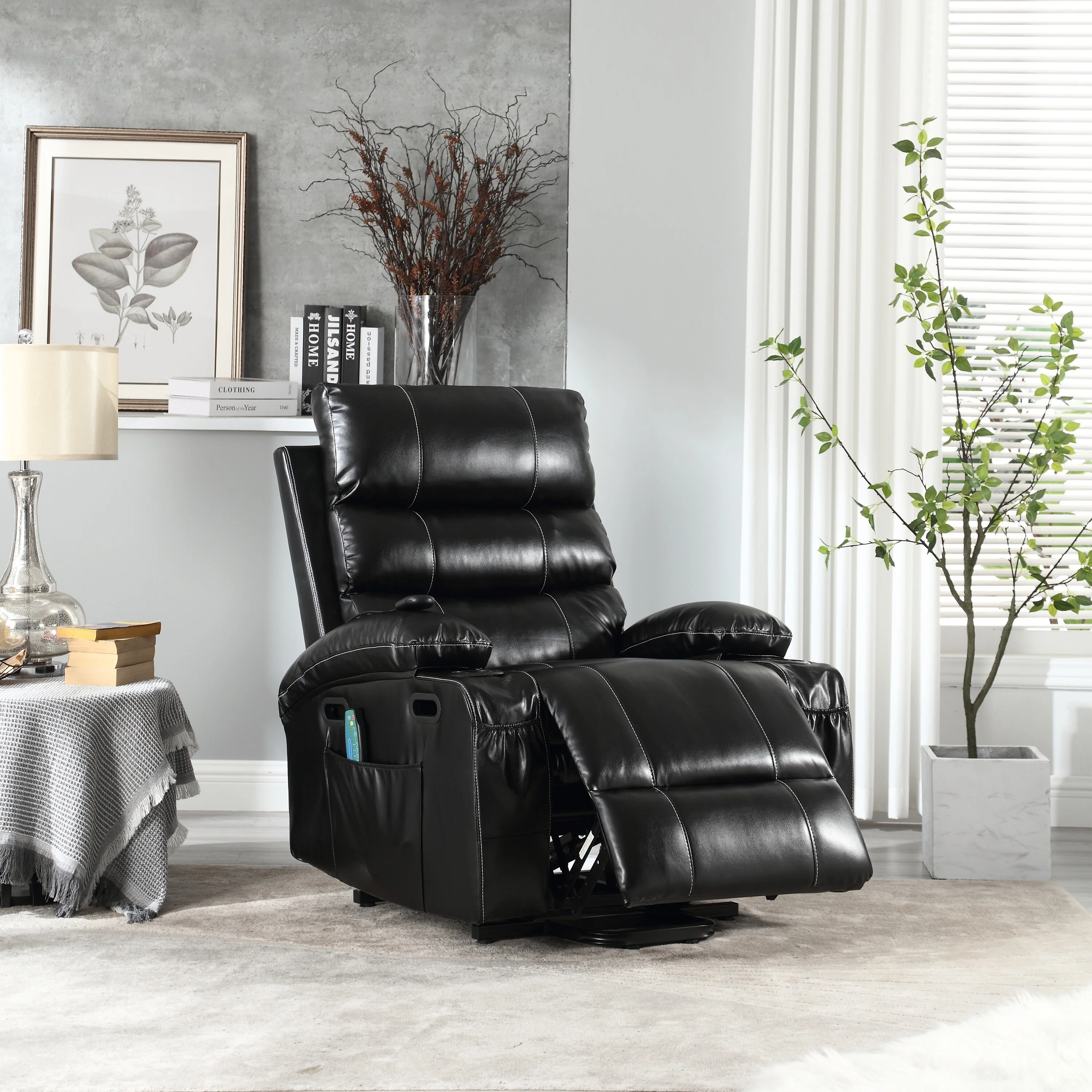 Power Lift Recliner Chair with 4?Way Massage, Heating & Timer