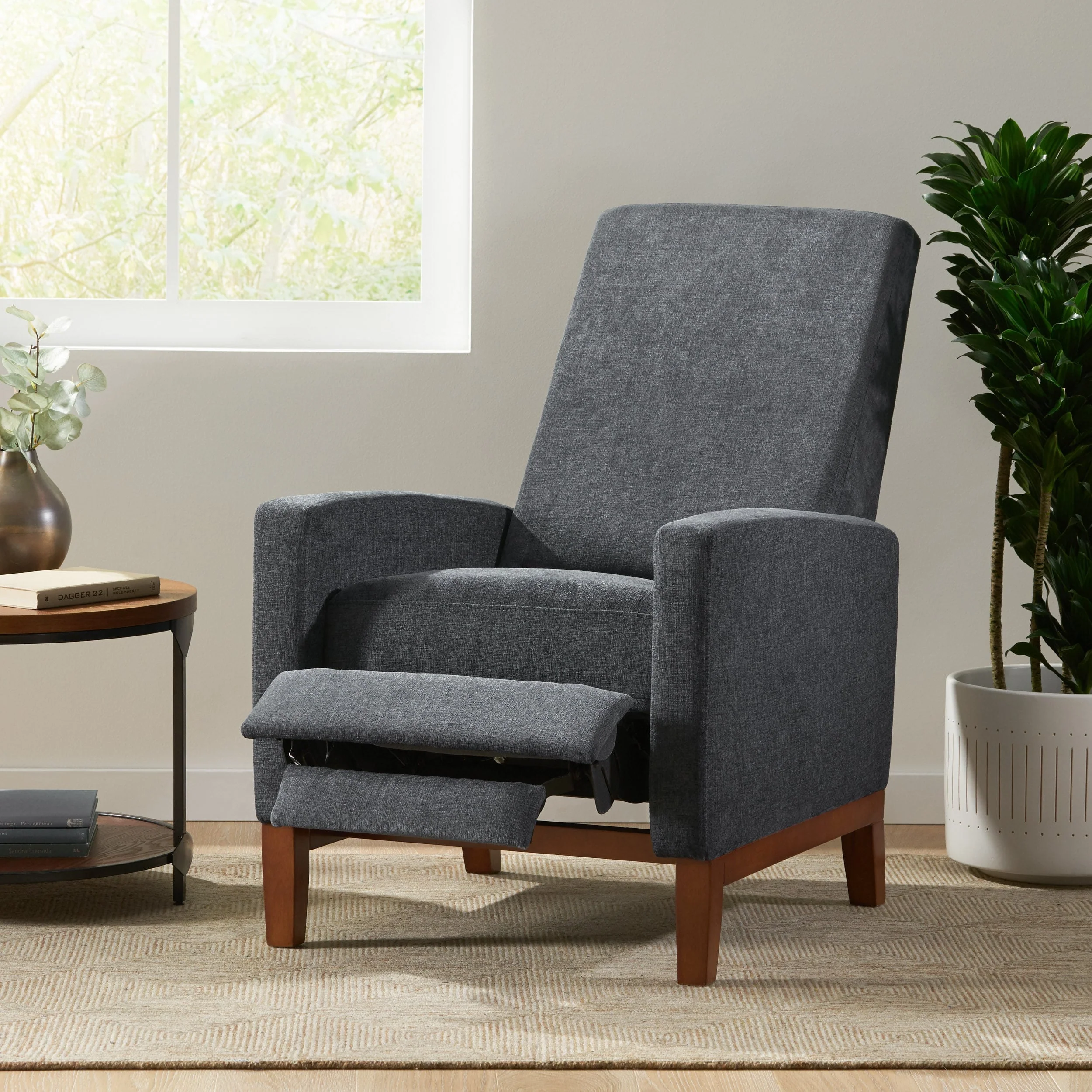 Kalstrom Upholstered Pushback Recliner by Christopher Knight Home