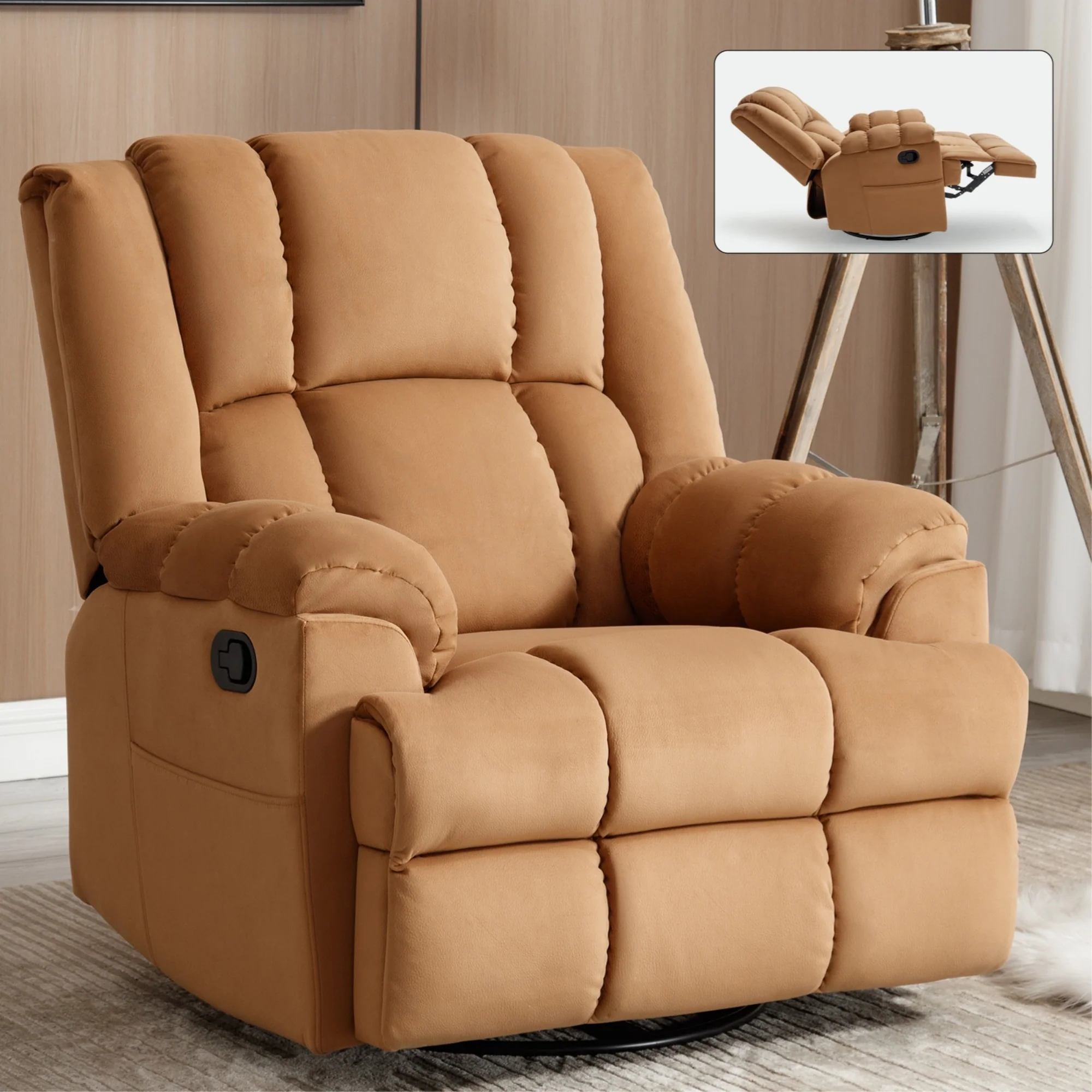 Modern Fabric Recliner