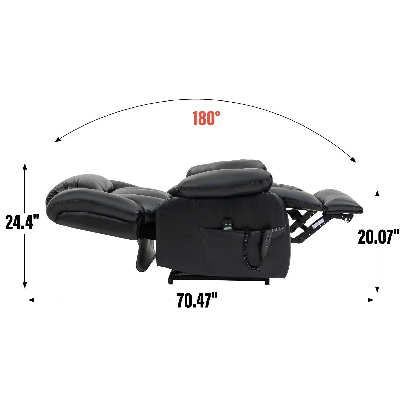 Power Lift Recliner Chair with 8-Point Vibration Massage