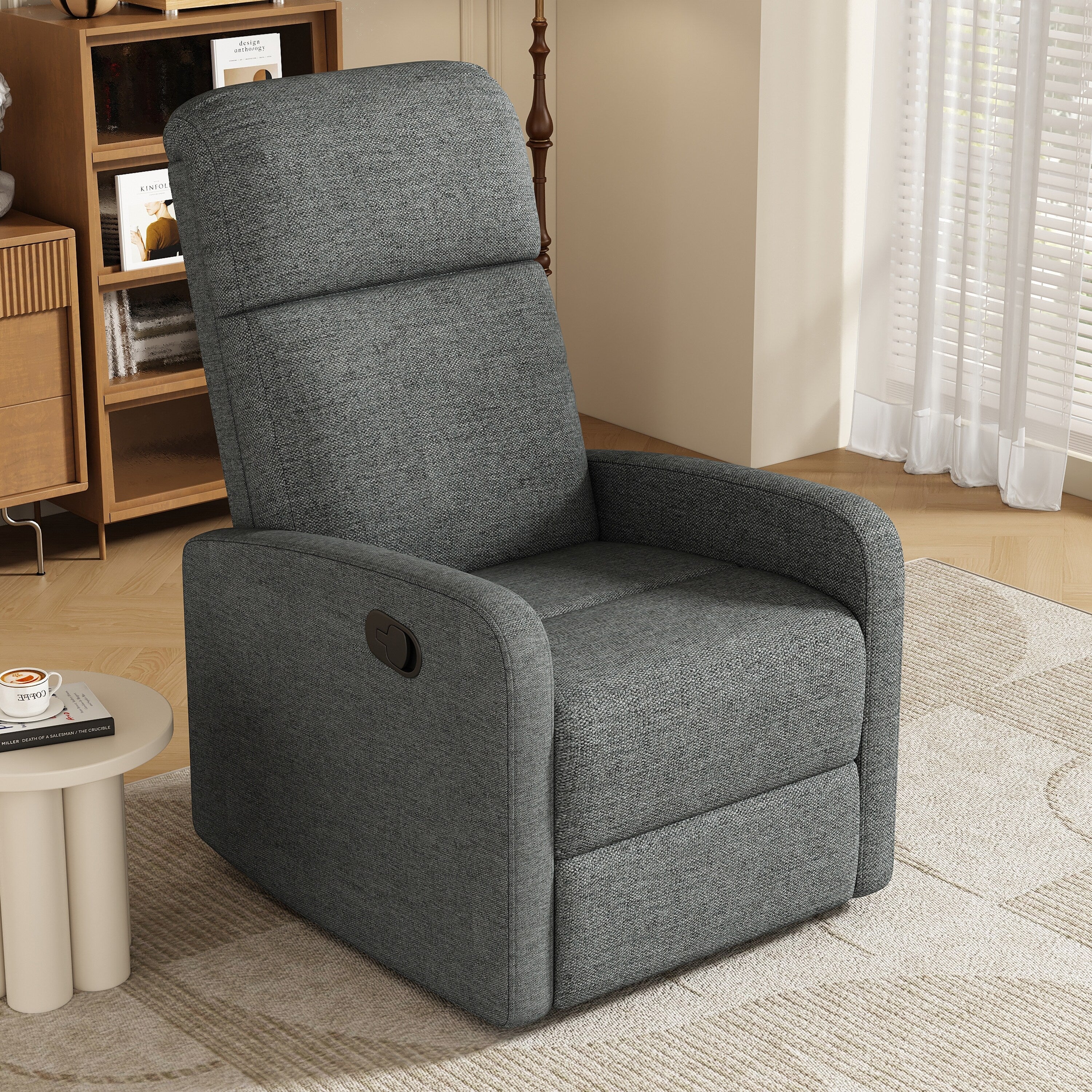 Home Theater Manual Recliner Chair with Adjustable Backrest