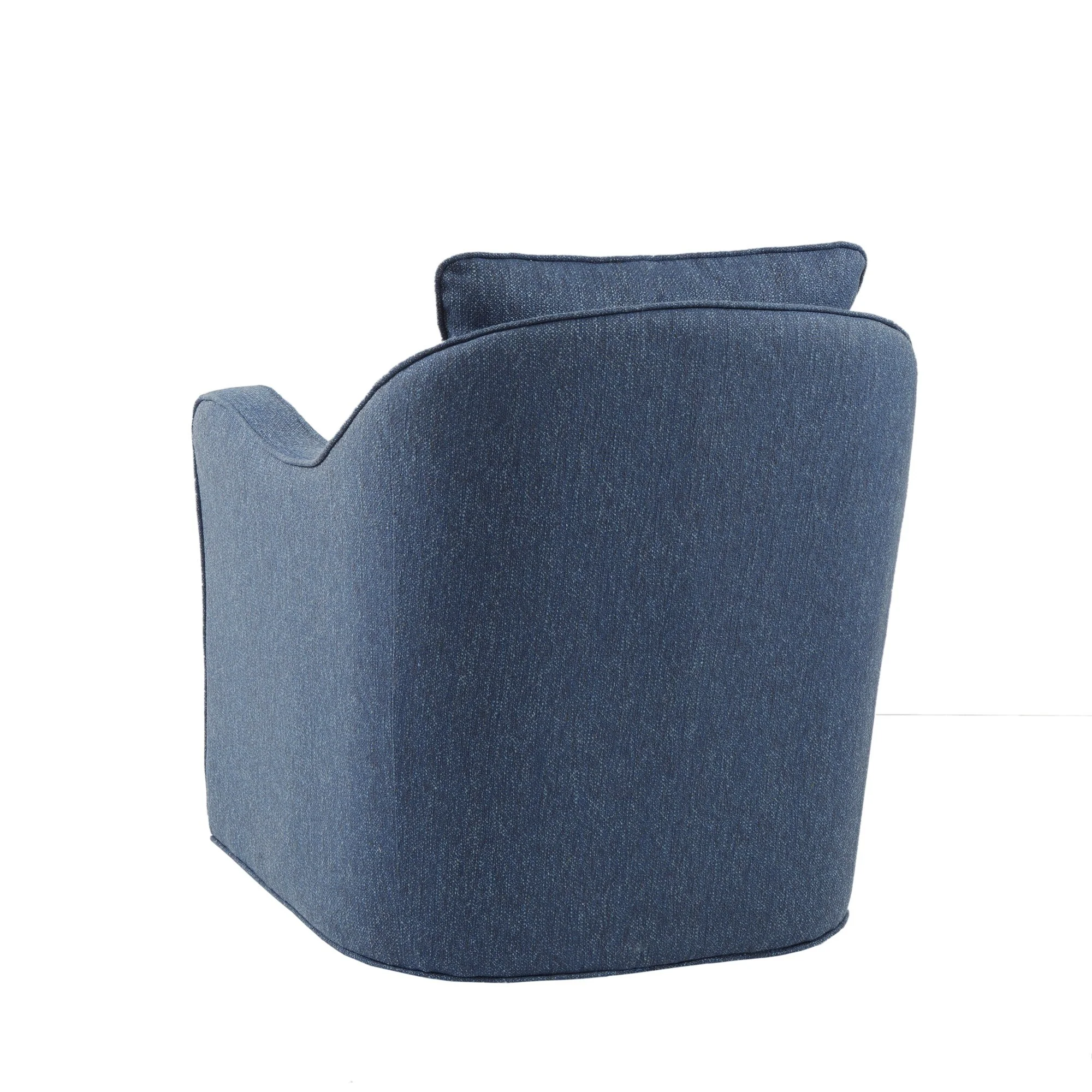 Madison Park Betty Upholstered Swivel Curved Armchair