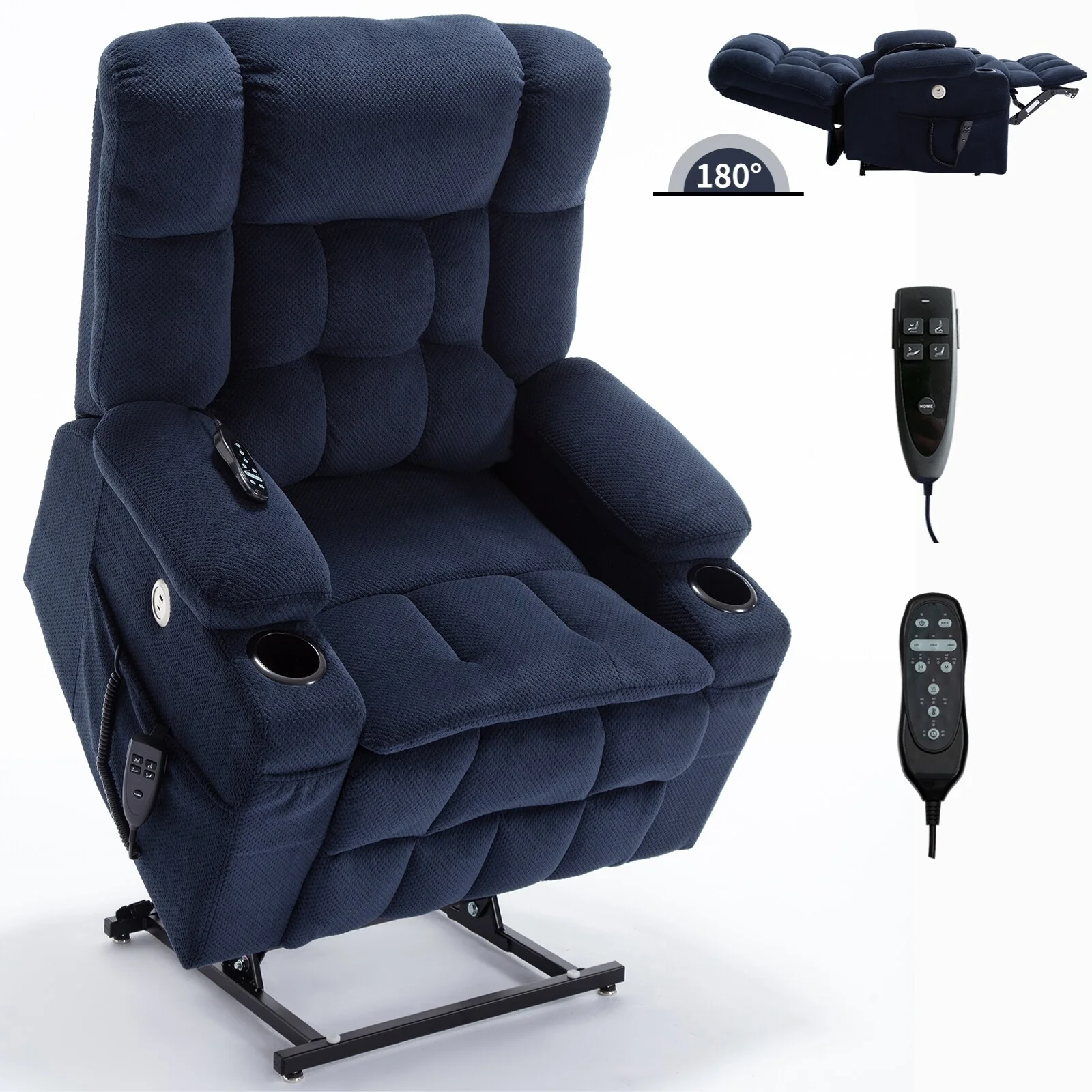 Chenille Power Lift Recliner Chair