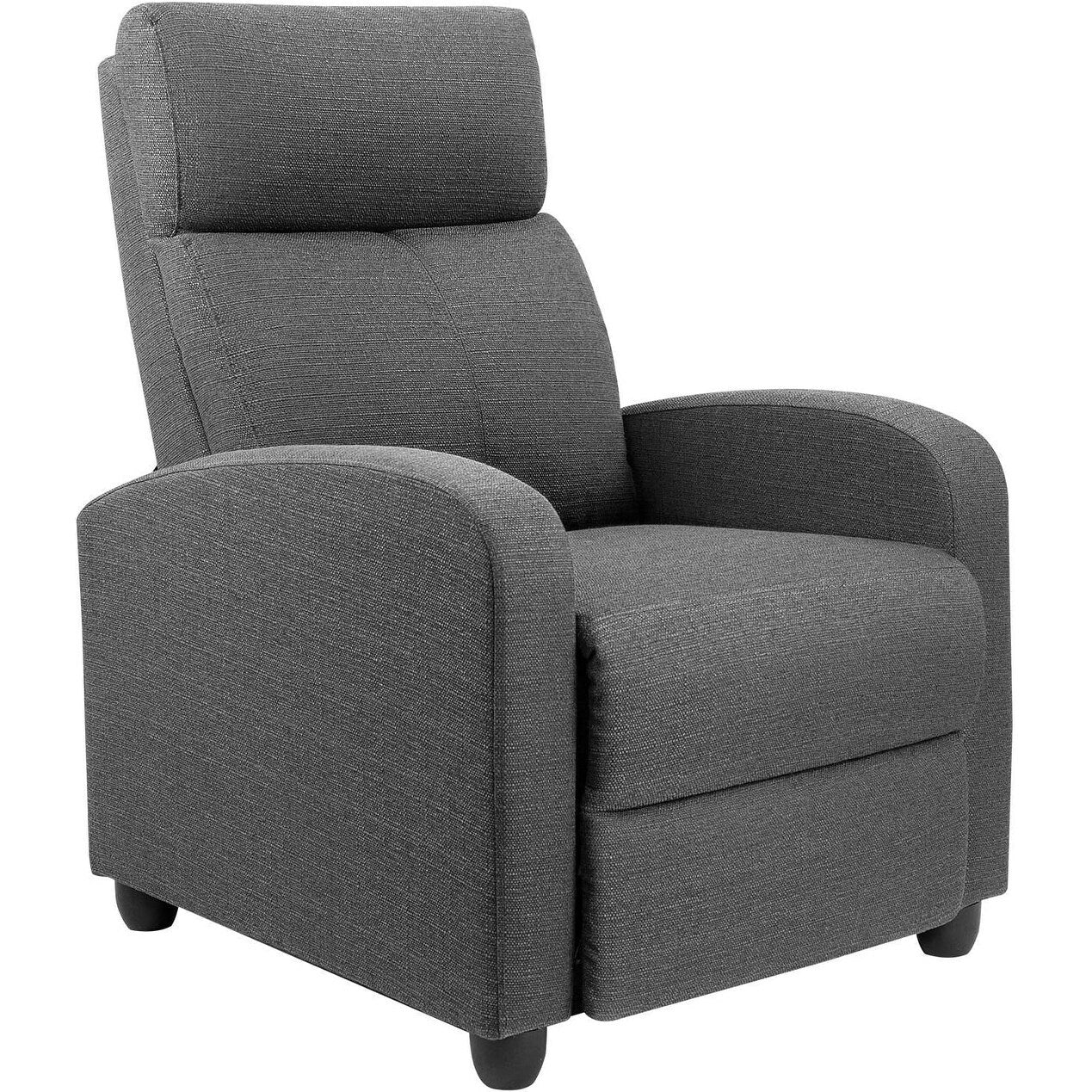 Furniwell Fabric Single Sofa Recliner with Padded Seat