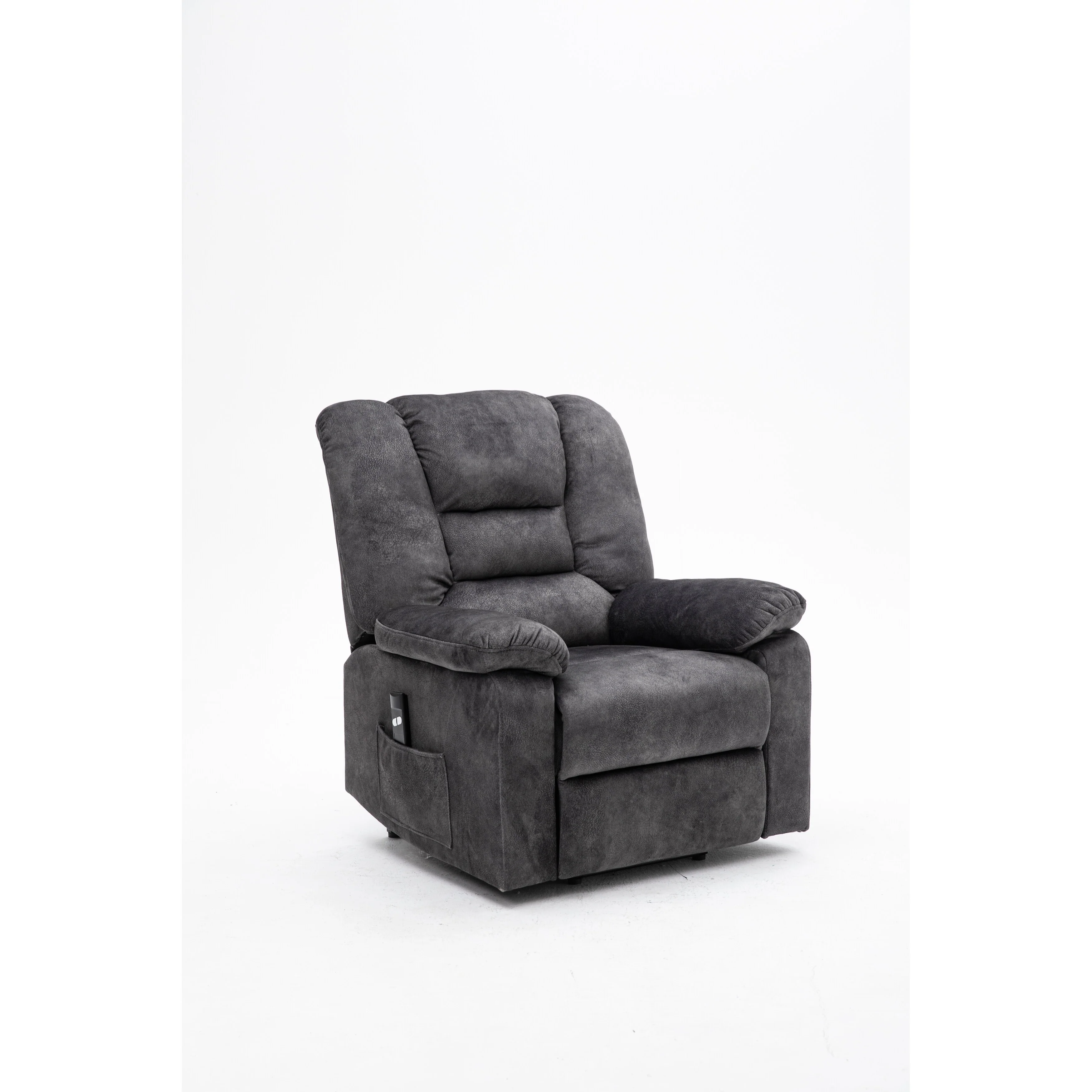 Grey Electric Lift Recliner with Massage & Infinite Positions