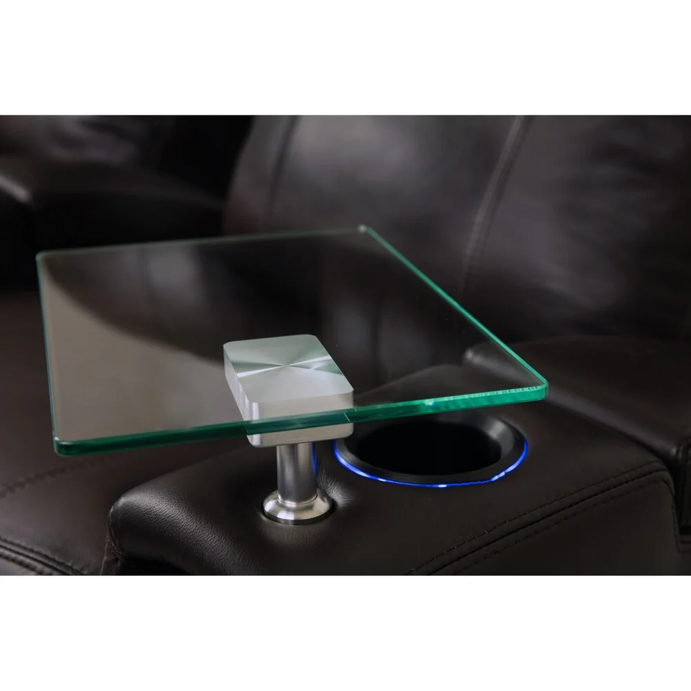 Octane Glass Swivel Table