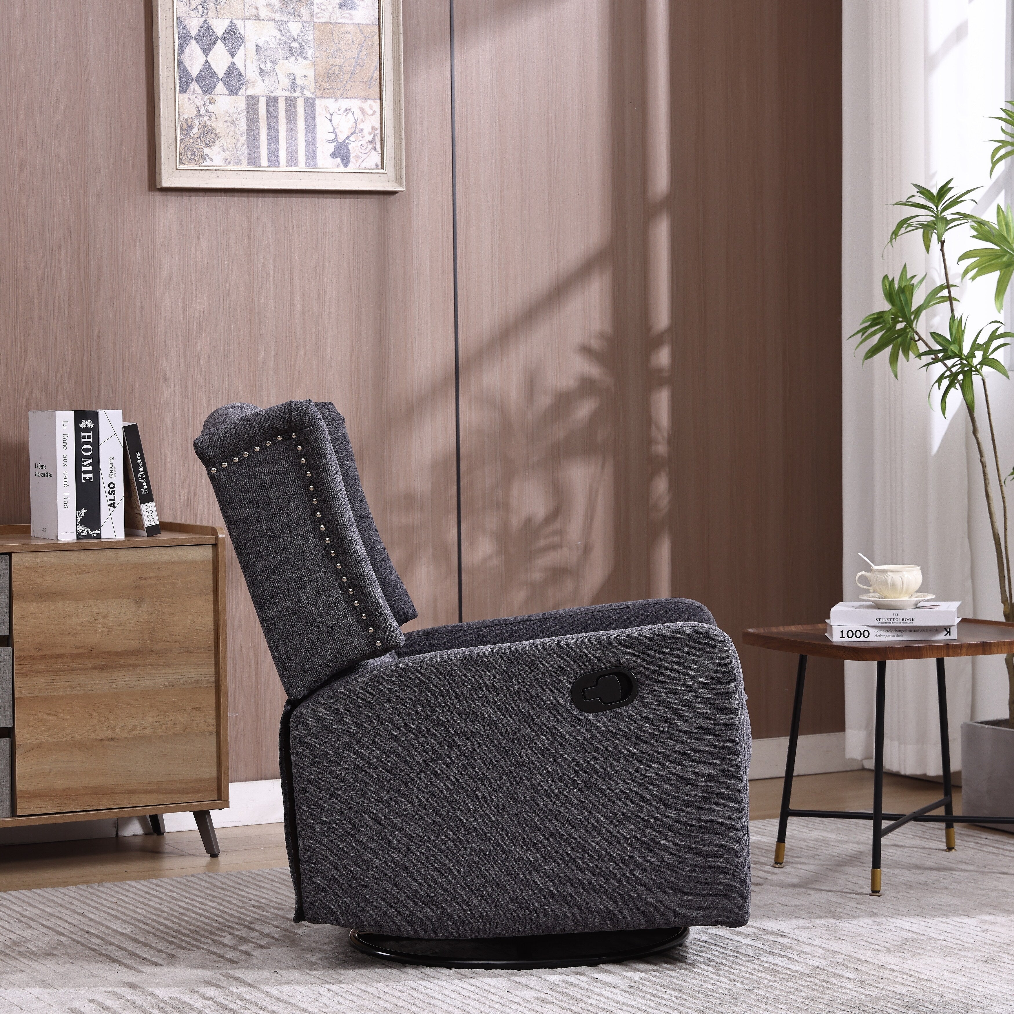 360 Degree Swivel Nursery Rocking Chair