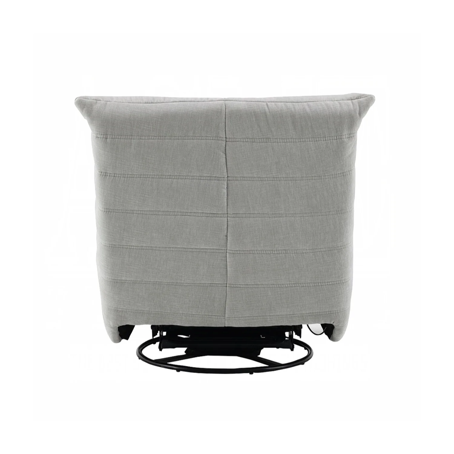 Chenille Upholstered Manual Recliner with Swivel